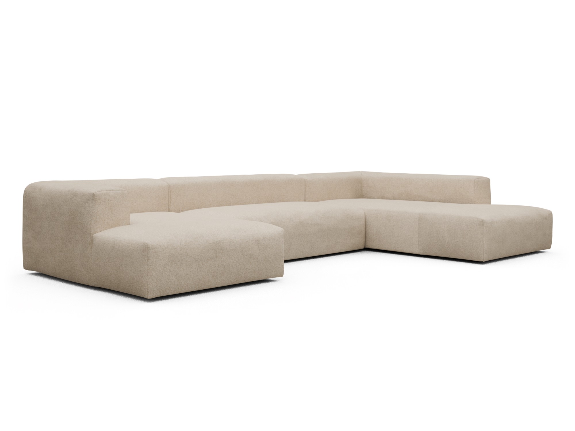 Skandi Home Wohnlandschaft Fred Relax-Ecke rechts mit 2-Sitzer und Chaiselongue links Casone-Natural-Beige moebelfaktor