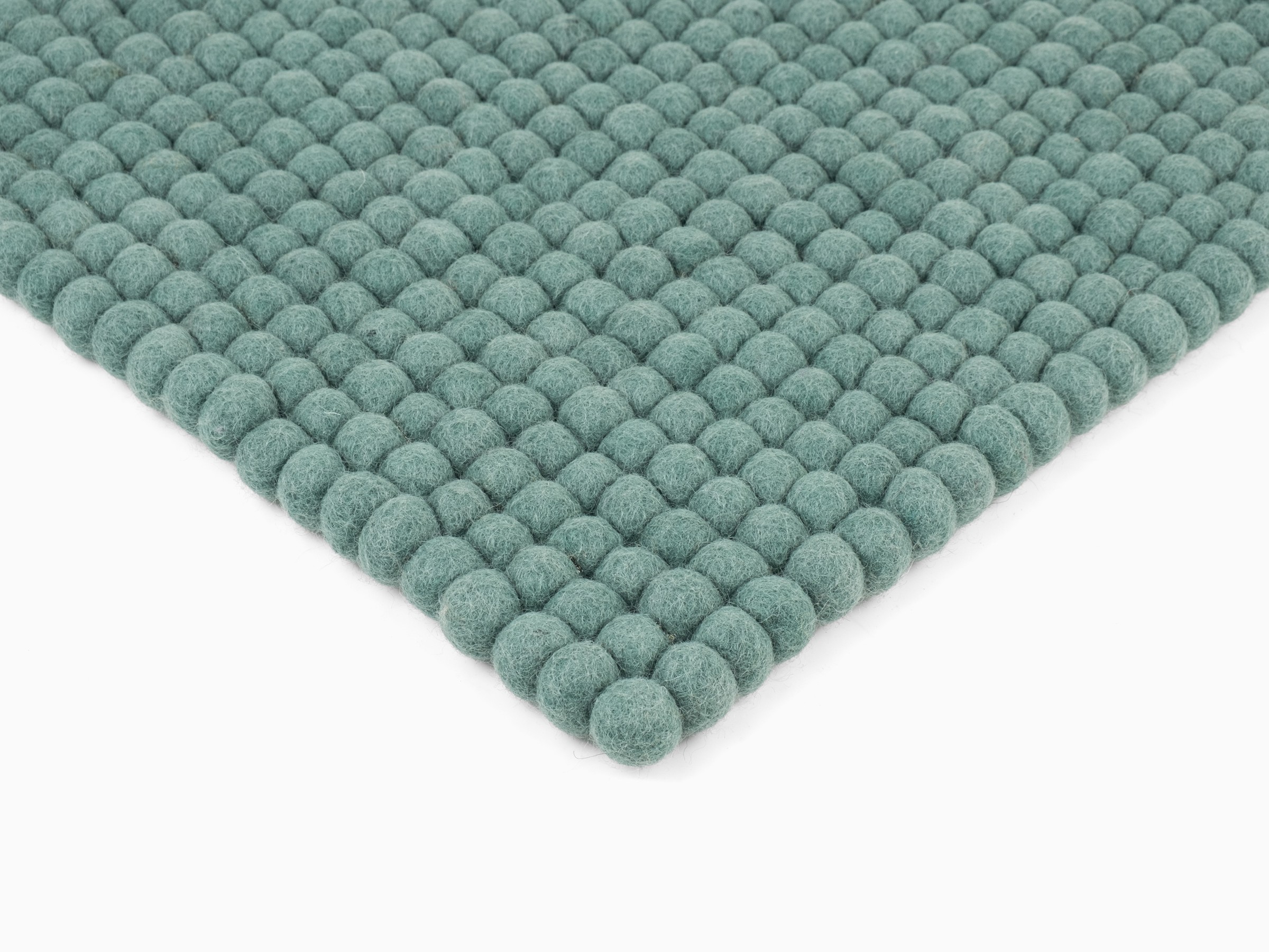 myfelt Taro Filzkugel-Sitzauflage Aqua 36 x 36 cm