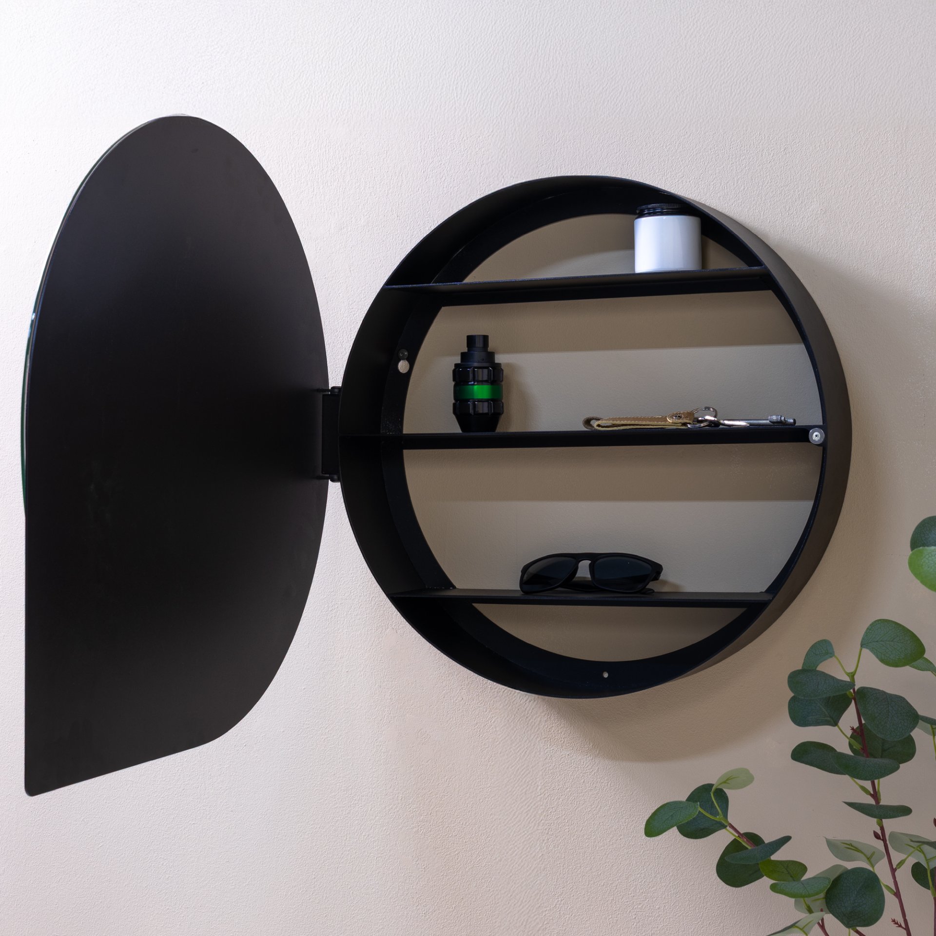 Spinder Design Spiegelschrank Sonnet Large Schwarz
