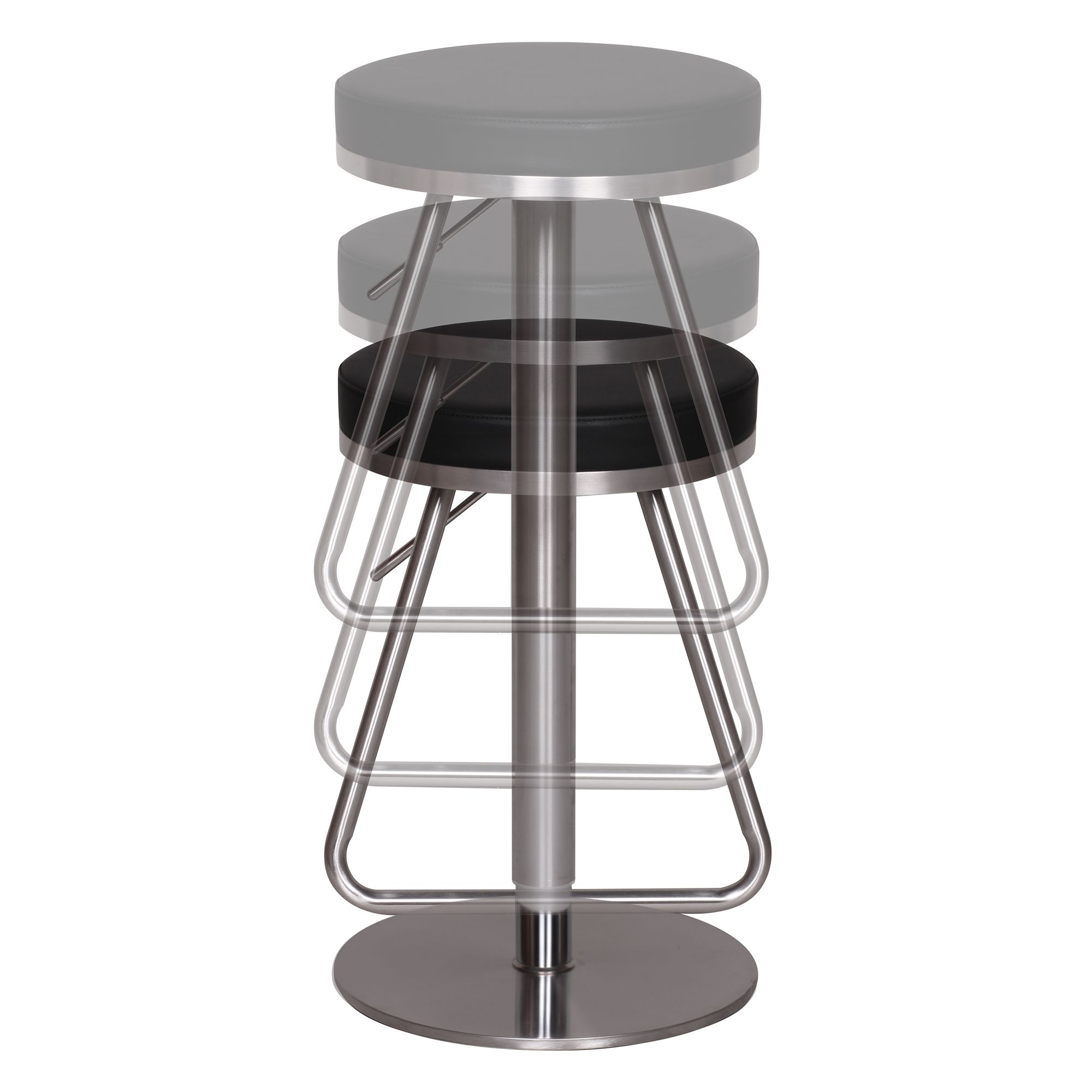 Barhocker Vigra Metall Schwarz Ø 39 × H 79 cm