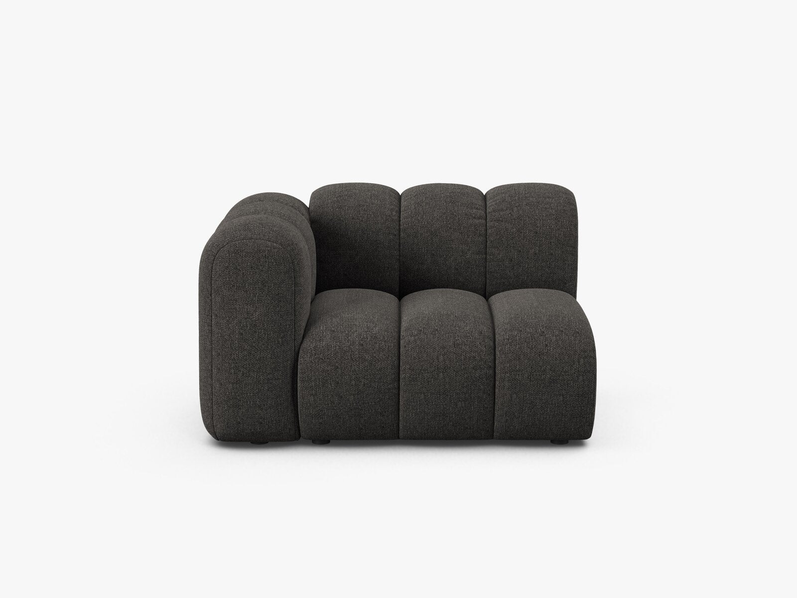 Micadoni Modul Lupine 1-Sitzer Links Chenille Eden Dunkelgrau