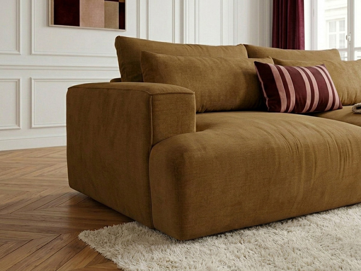 Bobochic Twiny Sofa 3-Sitzer Stoff Gelb