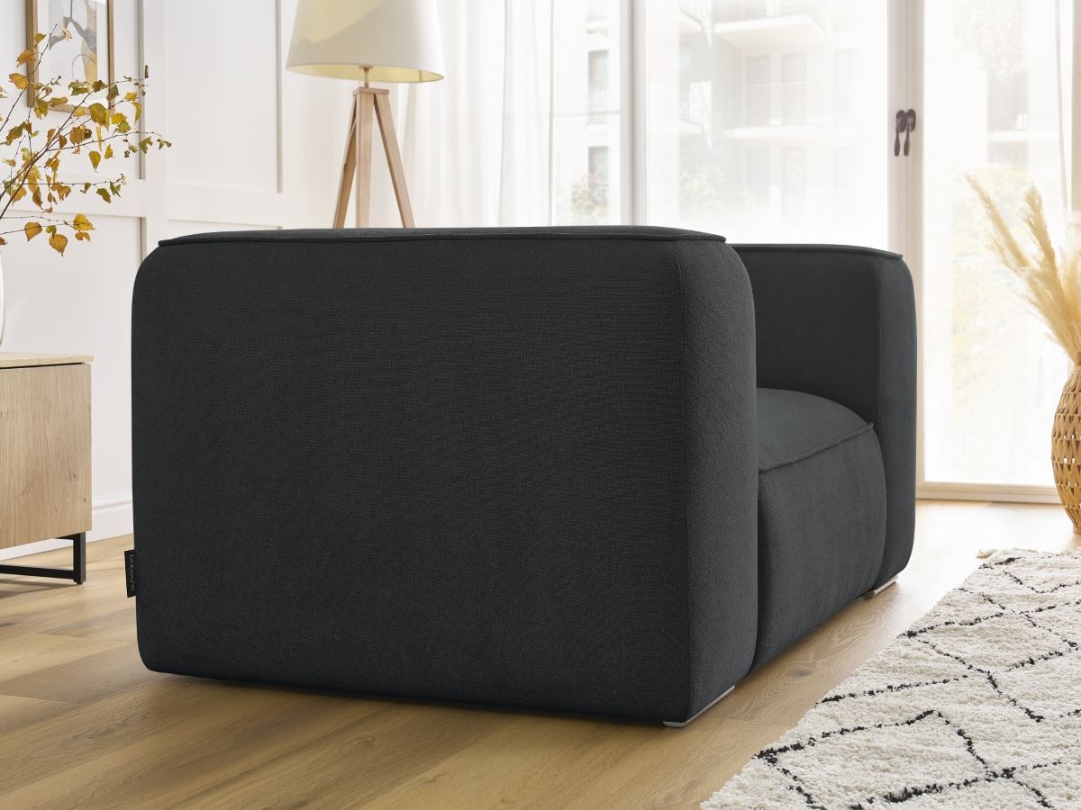 Bobochic Zephyr Sessel Strukturstoff Dunkelgrau
