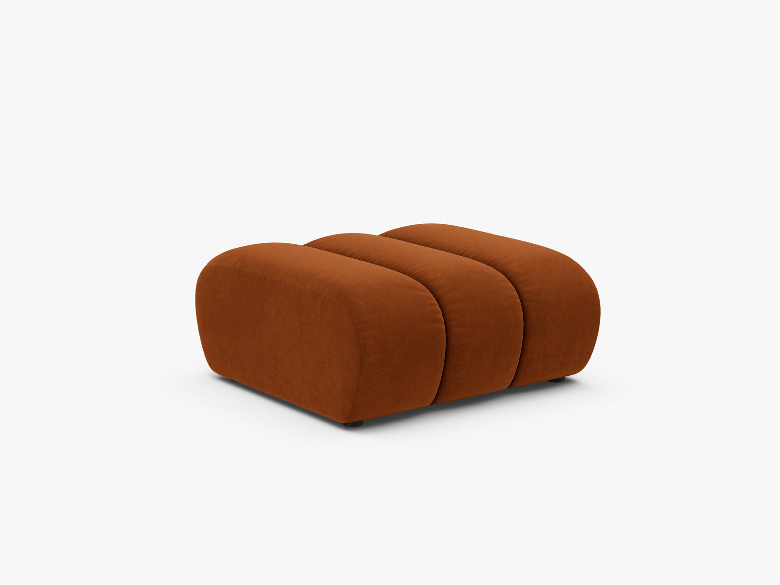 Micadoni Hocker Lupine Samt Salvador Terrakotta