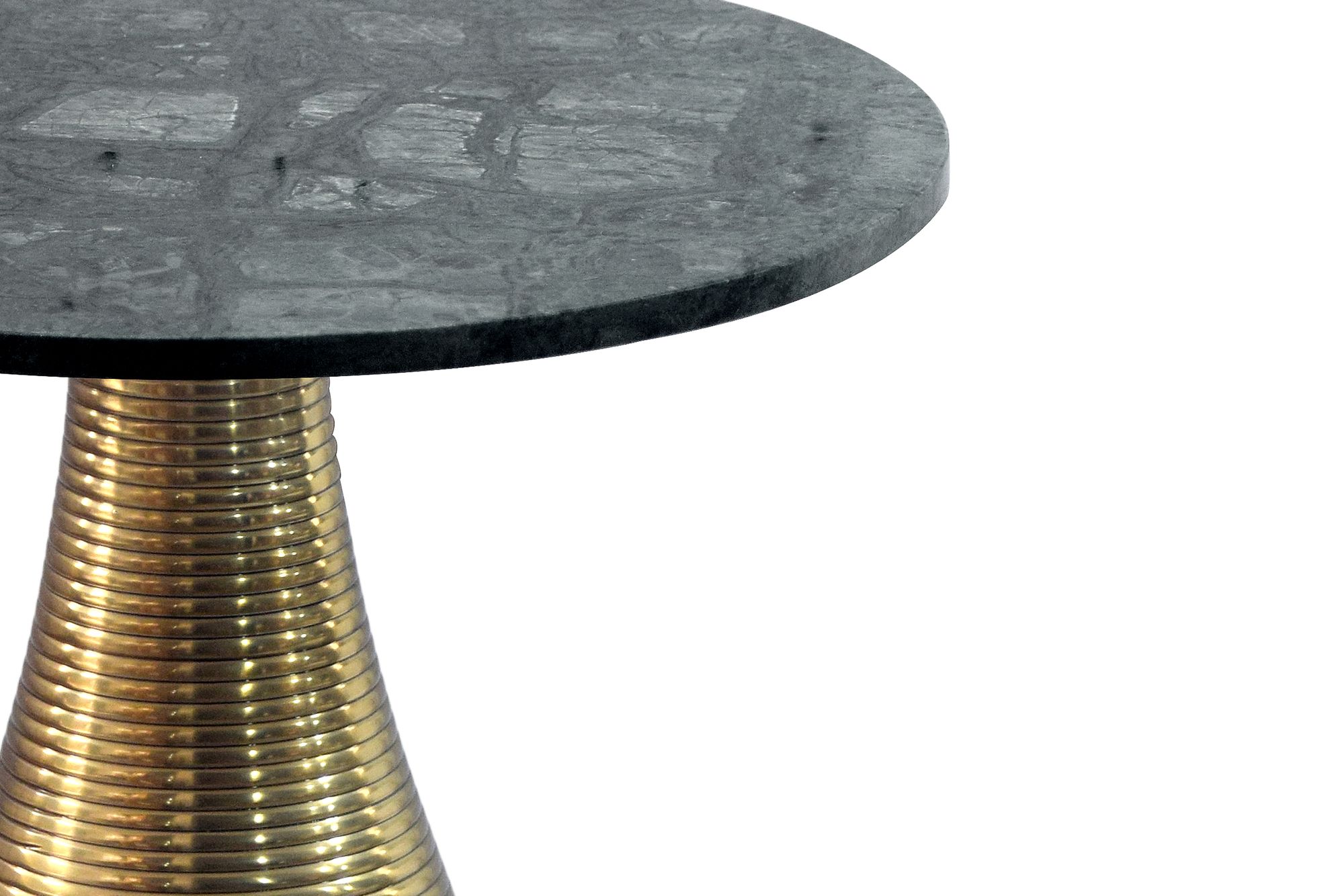 Beistelltisch Leka Marmor Grün Ø 40 cm