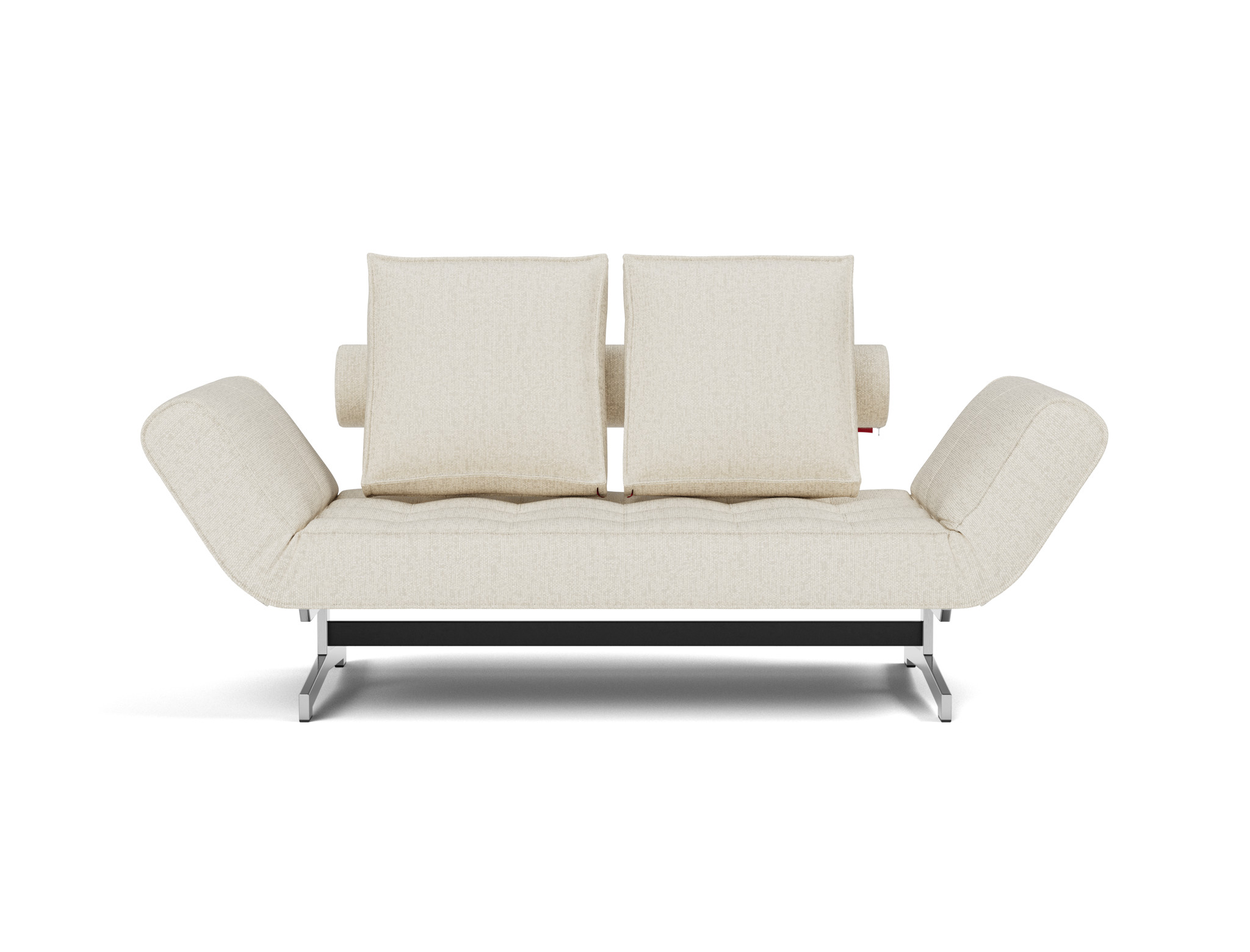 Tagesbett Ghia Boucle Skandi 531-Off-White Beine Chrom