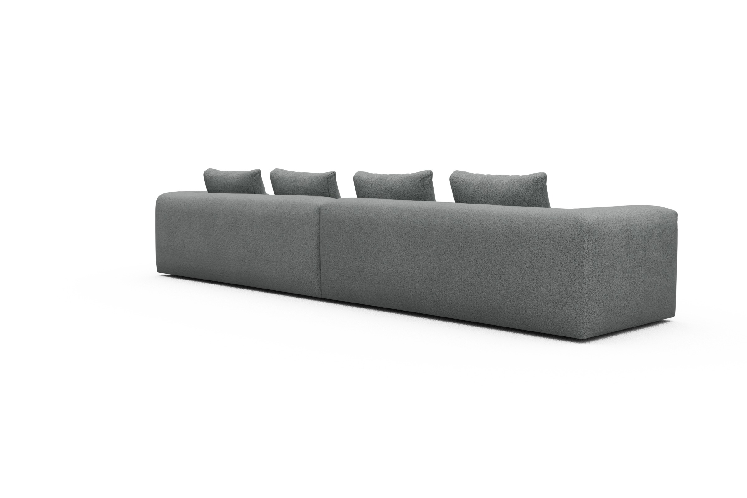 Sofa Modulares XXL Sofa Fred 5-Sitzer Aivi-Gravet-Grey