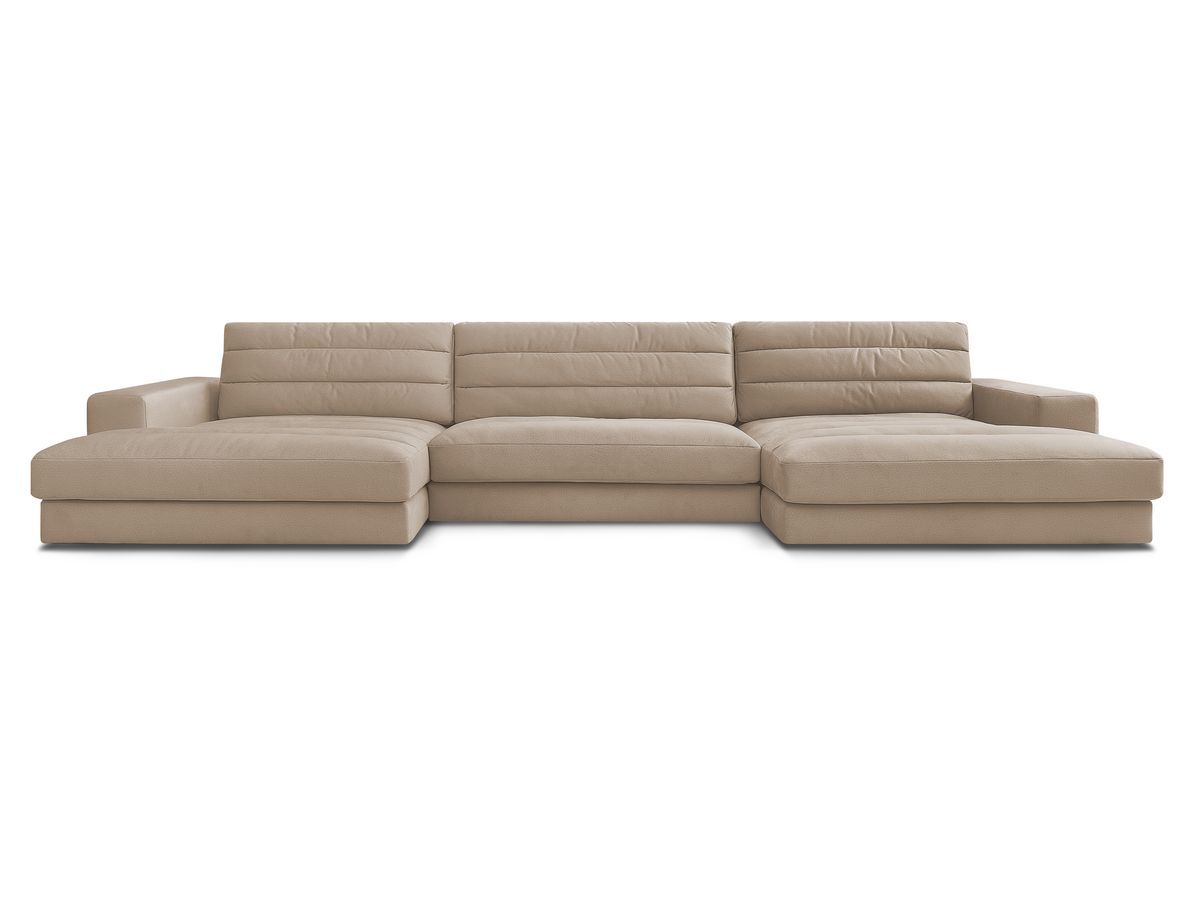 Bobochic Sierra Wohnlandschaft Samt Taupe