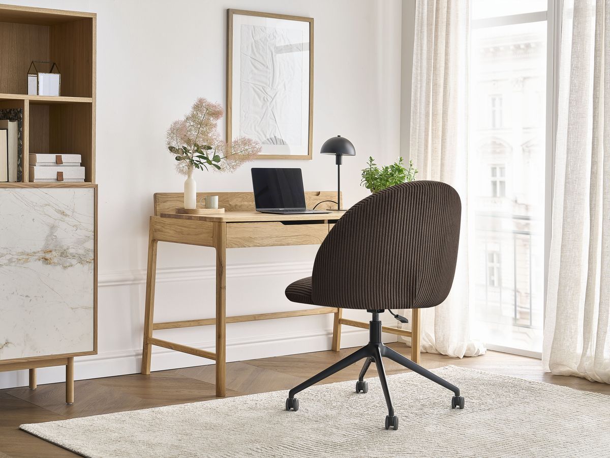Bobochic Lalie Bürostuhl Cordsamt Braun