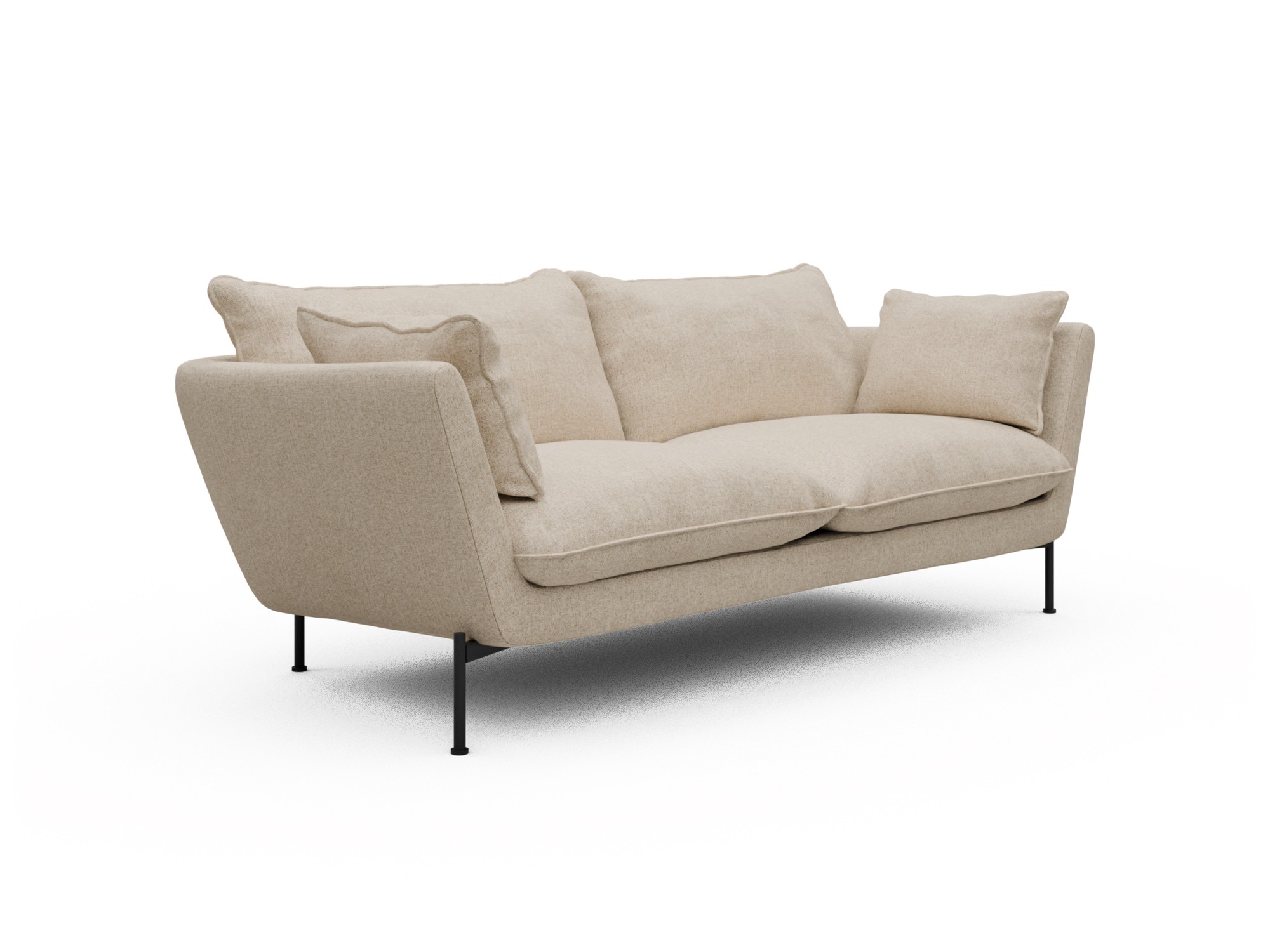 Skandi Home Sofa Anton Soft 2-Sitzer Casone-Natural-Beige moebelfaktor
