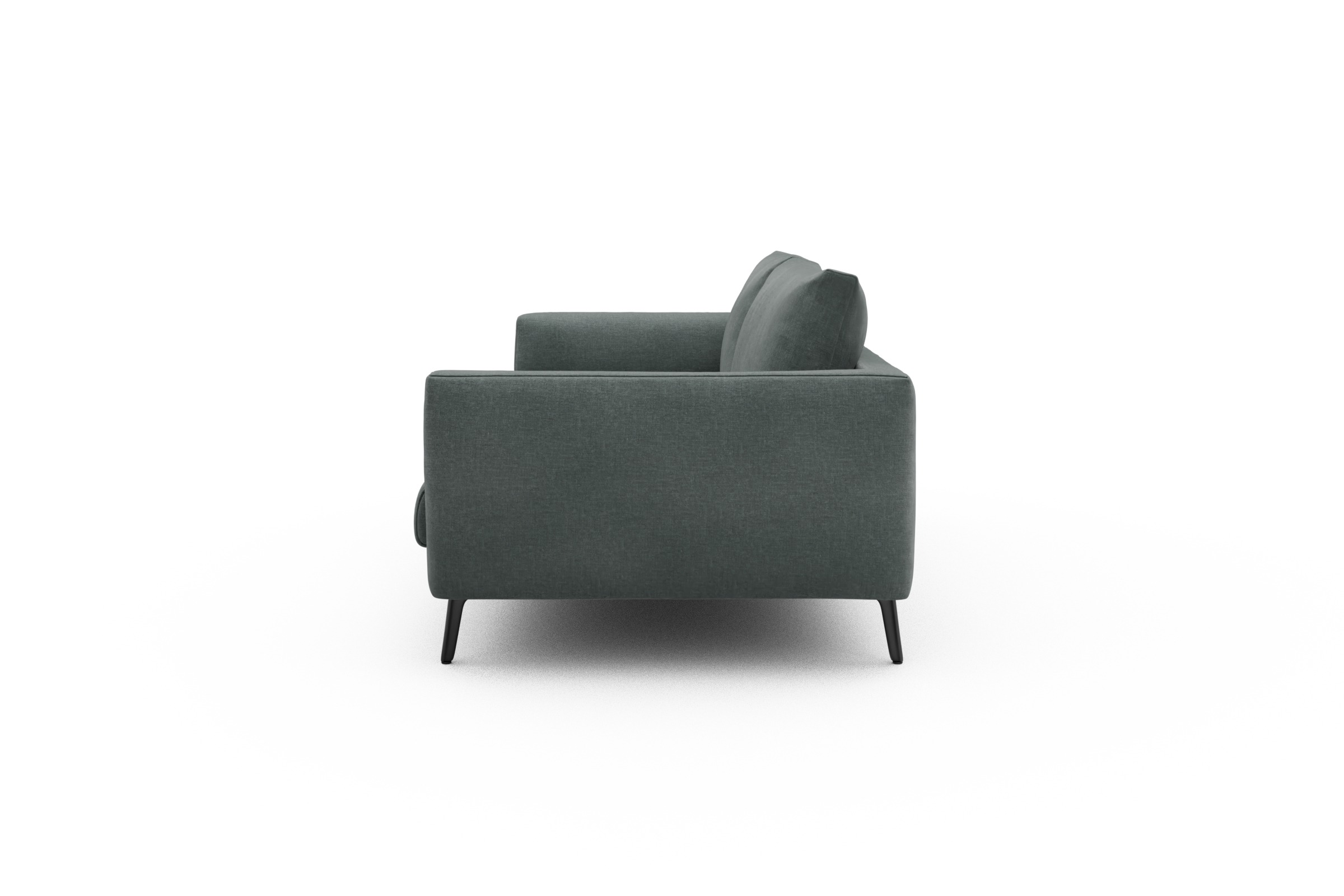 Sofa Karl 3-Sitzer Smooth-Silver-Grey