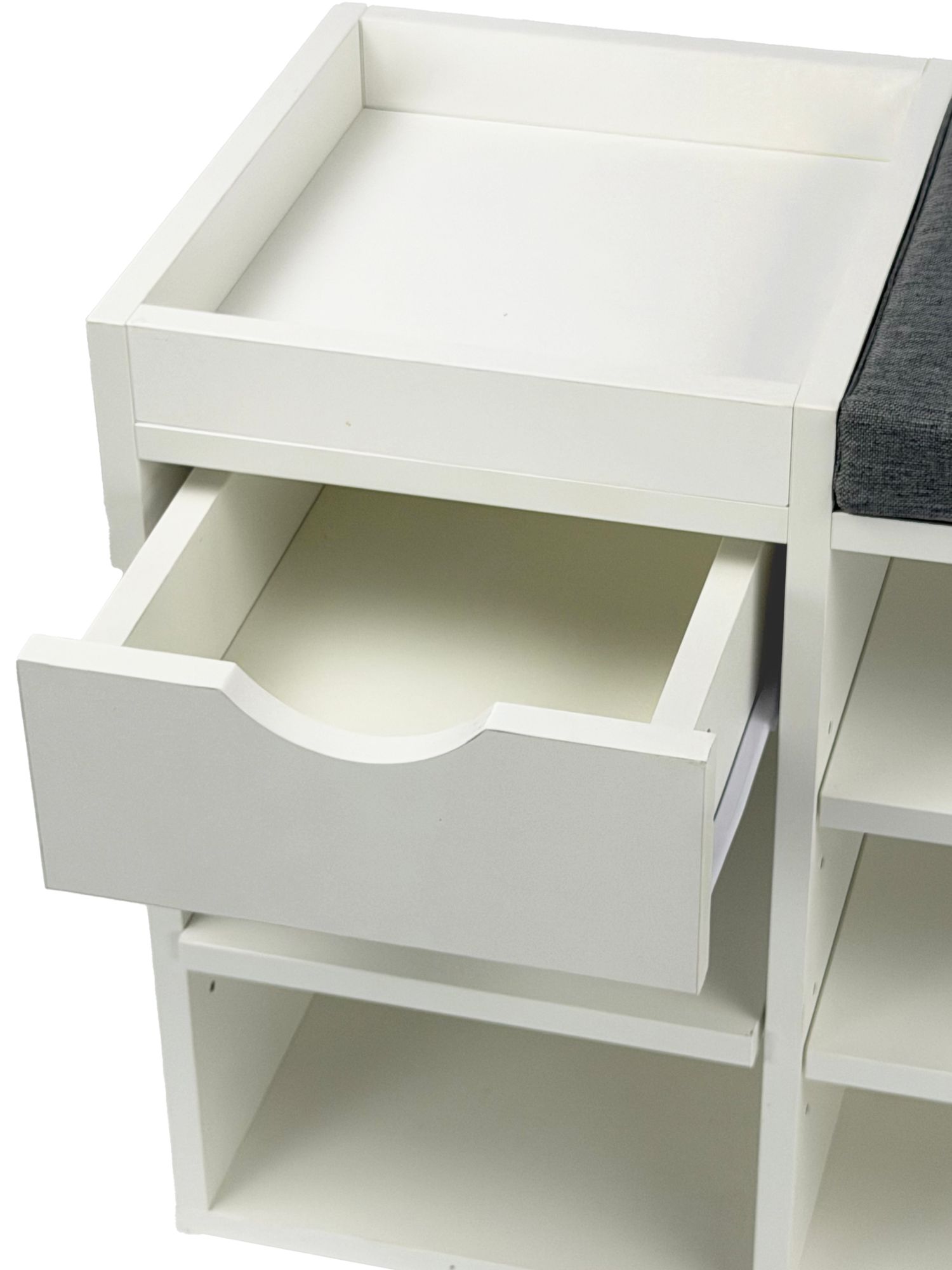 Schuhbank Tvedalen Weiß 100 × 30 × 45 cm