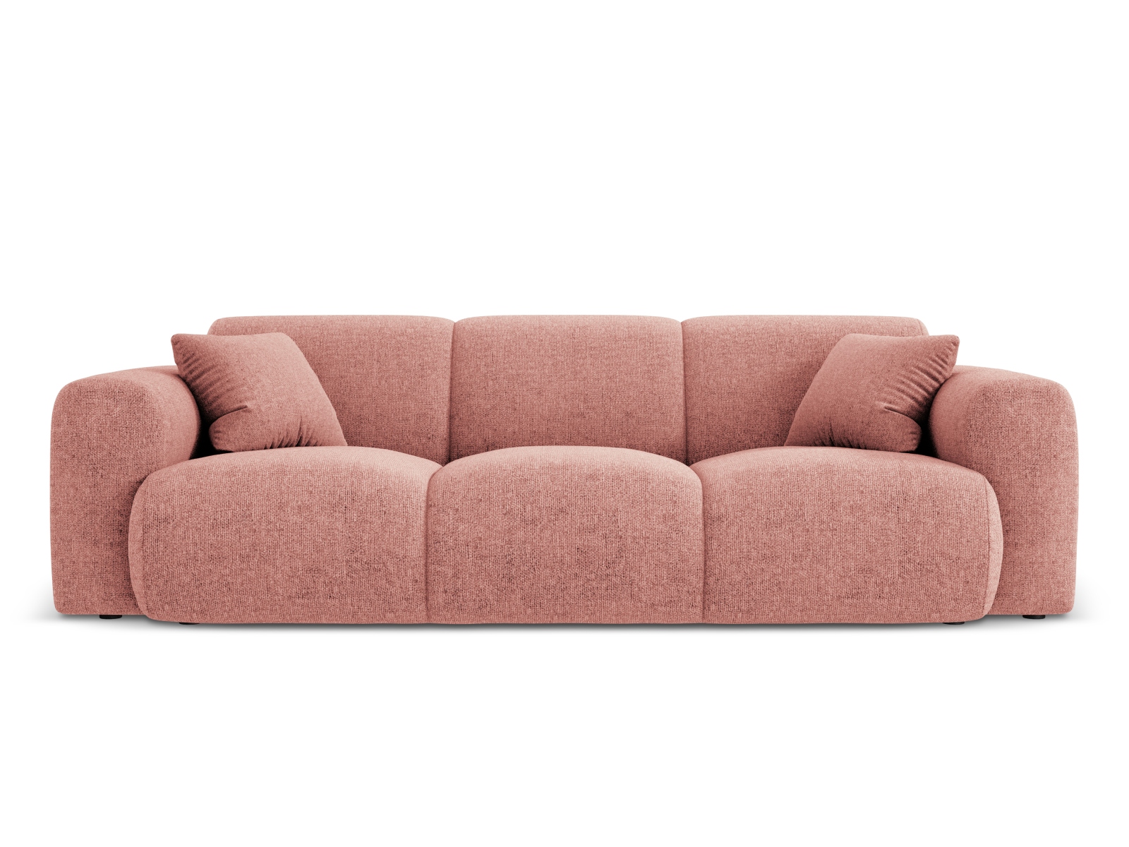 Cosmopolitan Design Sofa Nolio 3-Sitzer Chenille Haga Rosa