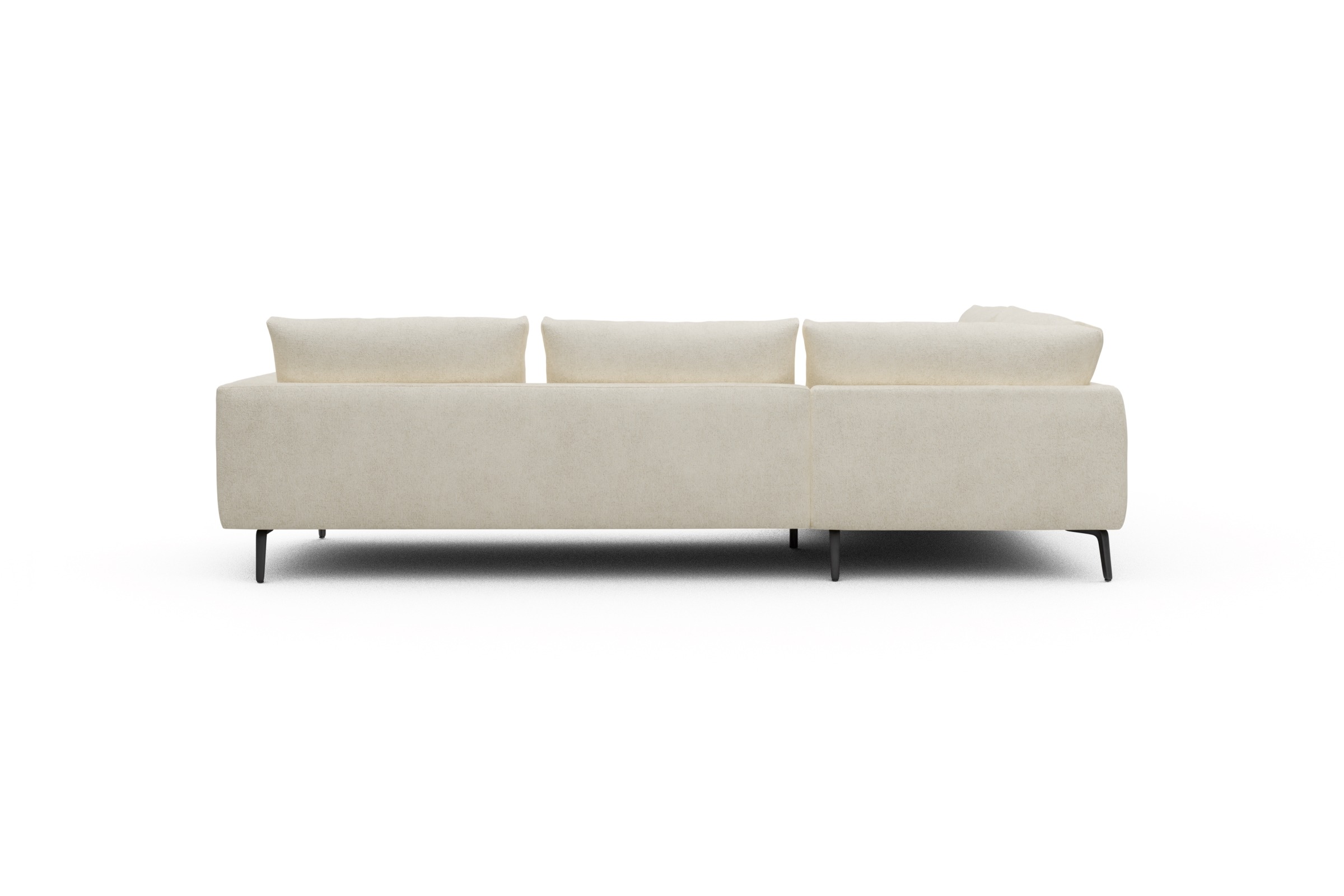 Ecksofa Karl Relax-Ecke links mit 2,5-Sitzer Boucle-Off-White