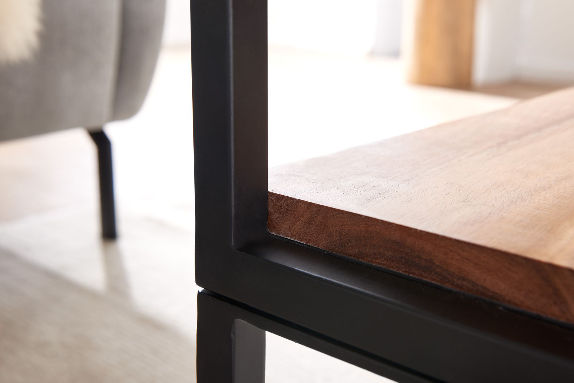 Couchtisch Bildudalur Akazie Massivholz 100 × 60 × 45 cm