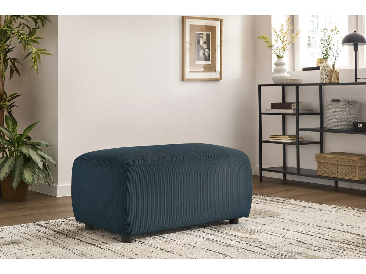 Bobochic Enjoy Pouf Cordsamt Dunkelblau