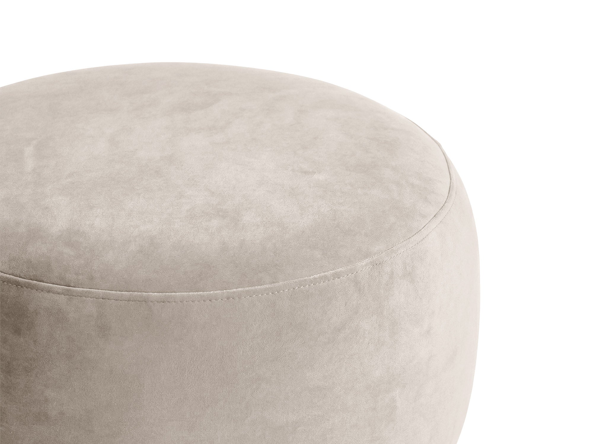 Micadoni Amalta Pouf Samt Salvador Beige