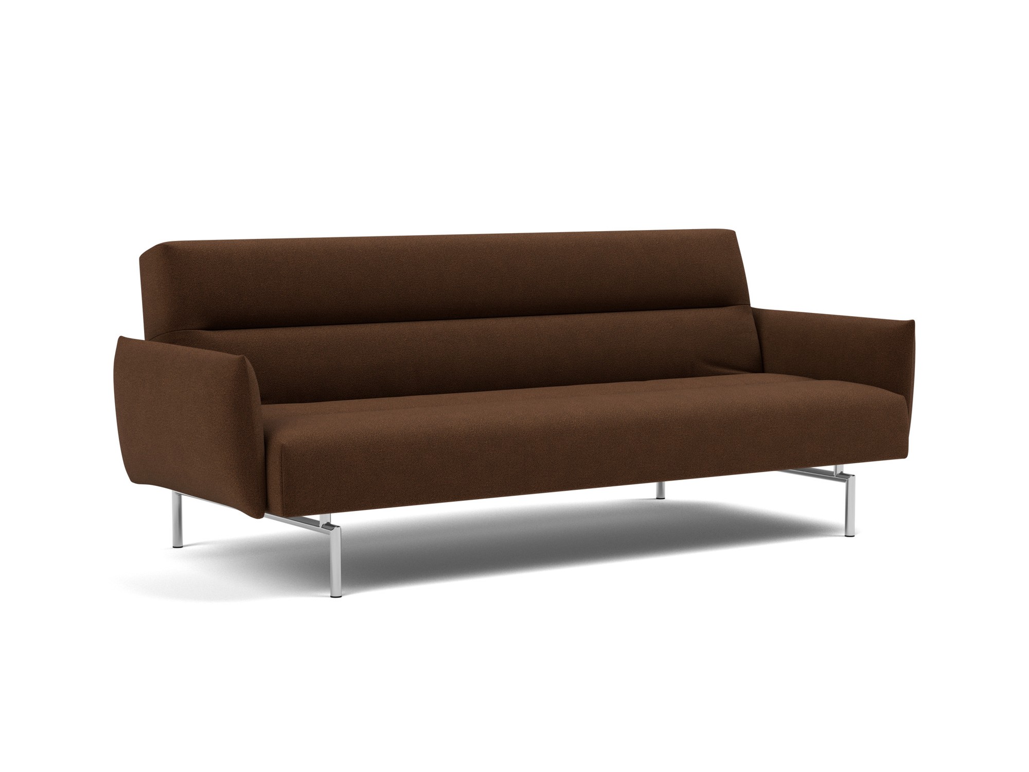 Schlafsofa Jillis mit Armlehnen Strukturierter Stoff Taura 359-Cappuccino