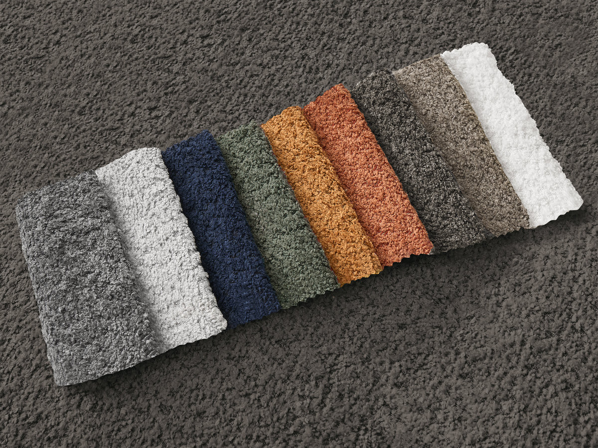 Bobochic Montaigne Ecksofa mit Schlaffunktion und Bettkasten 276 × 164 cm Bouclé-Stoff Braun Ecke rechts