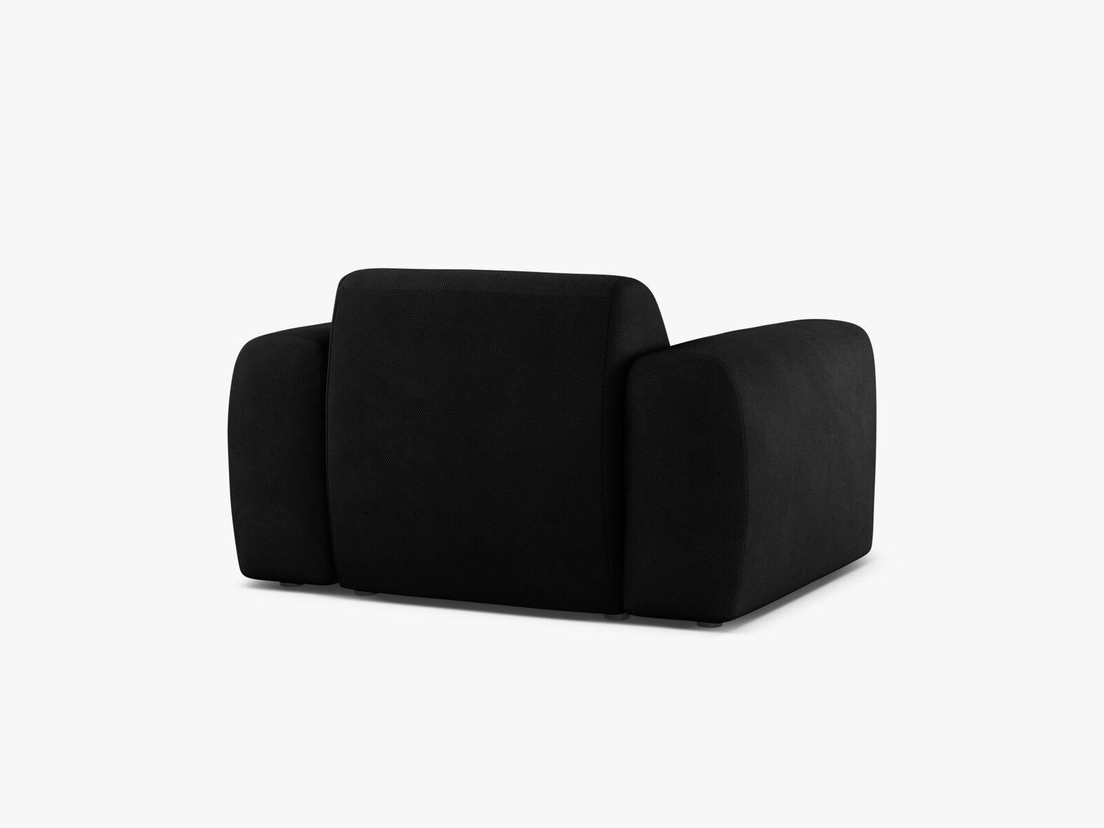 Micadoni Sessel Molino Strukturierter Stoff Rebel Schwarz