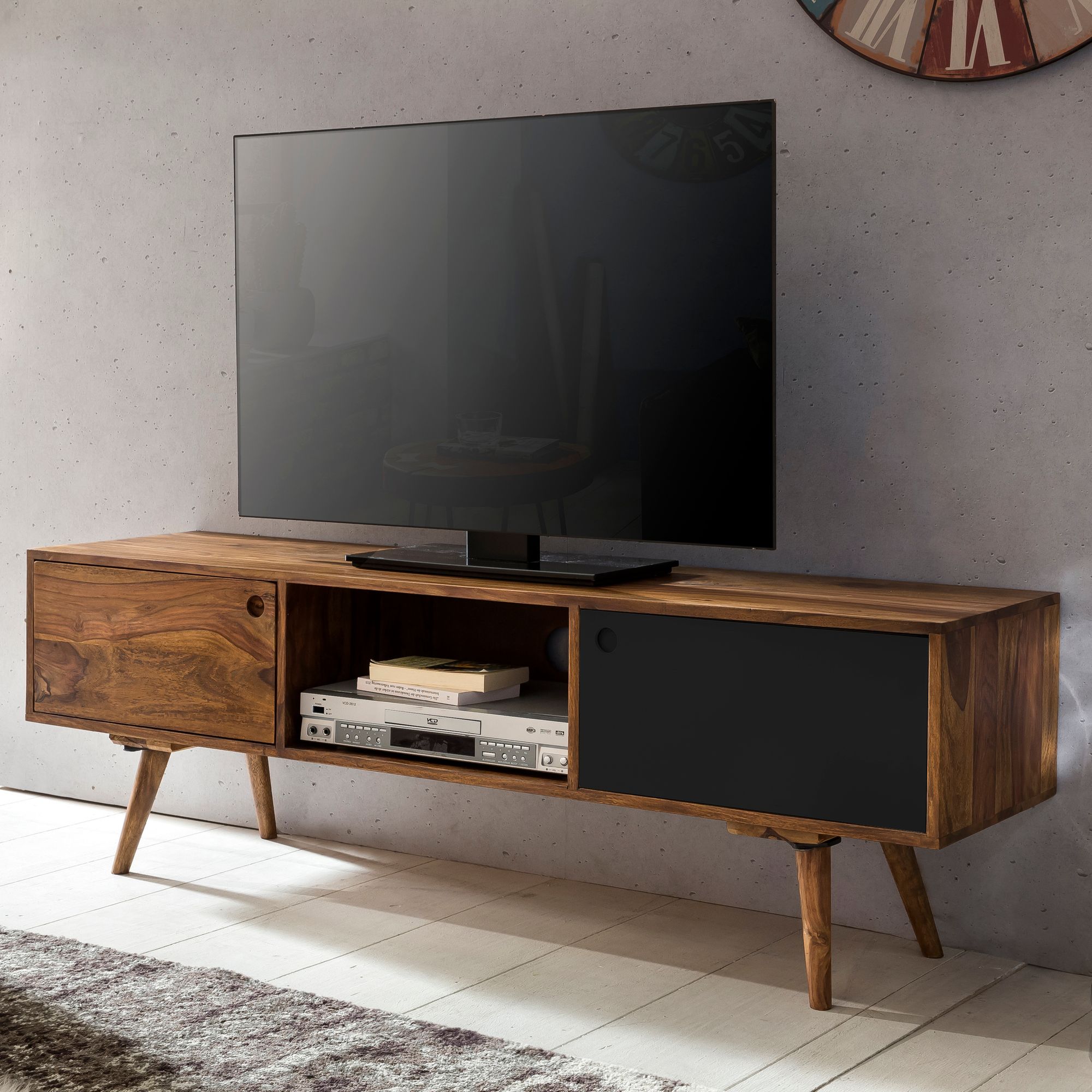 Lowboard Bindal Sheesham Massivholz Braun 140 × 35 × 45 cm