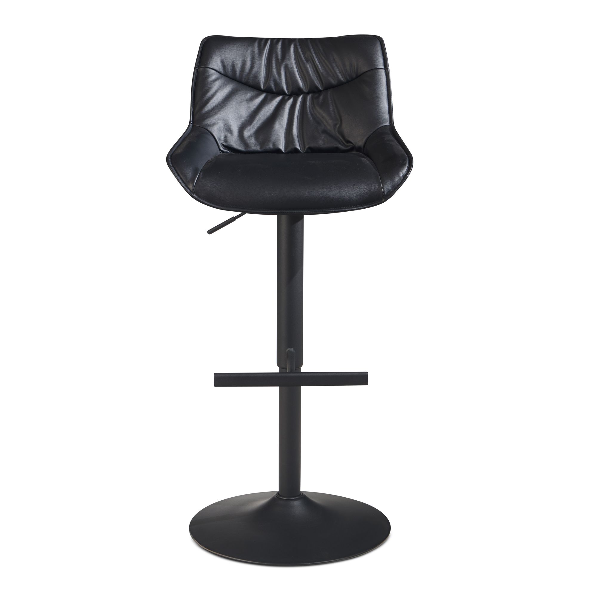 Barhocker Haddal Kunstleder Schwarz 45 × 55 × 106 cm