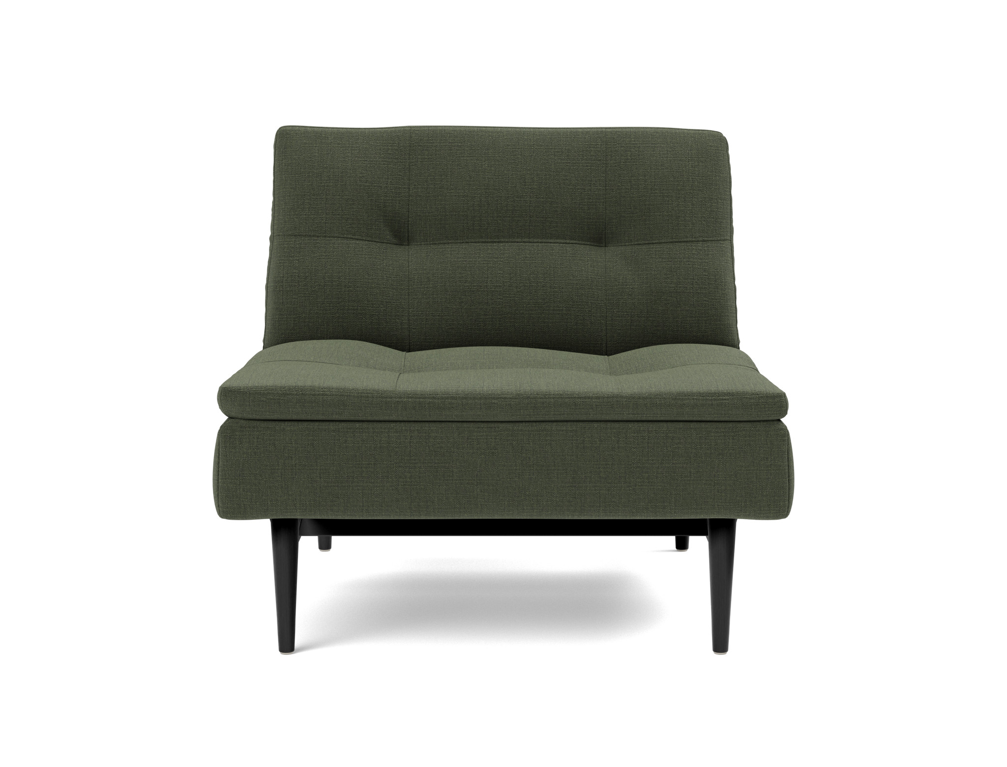 Sessel Dublexo Chenille Esina 413-Olive-Green Beine Styletto Eiche schwarz
