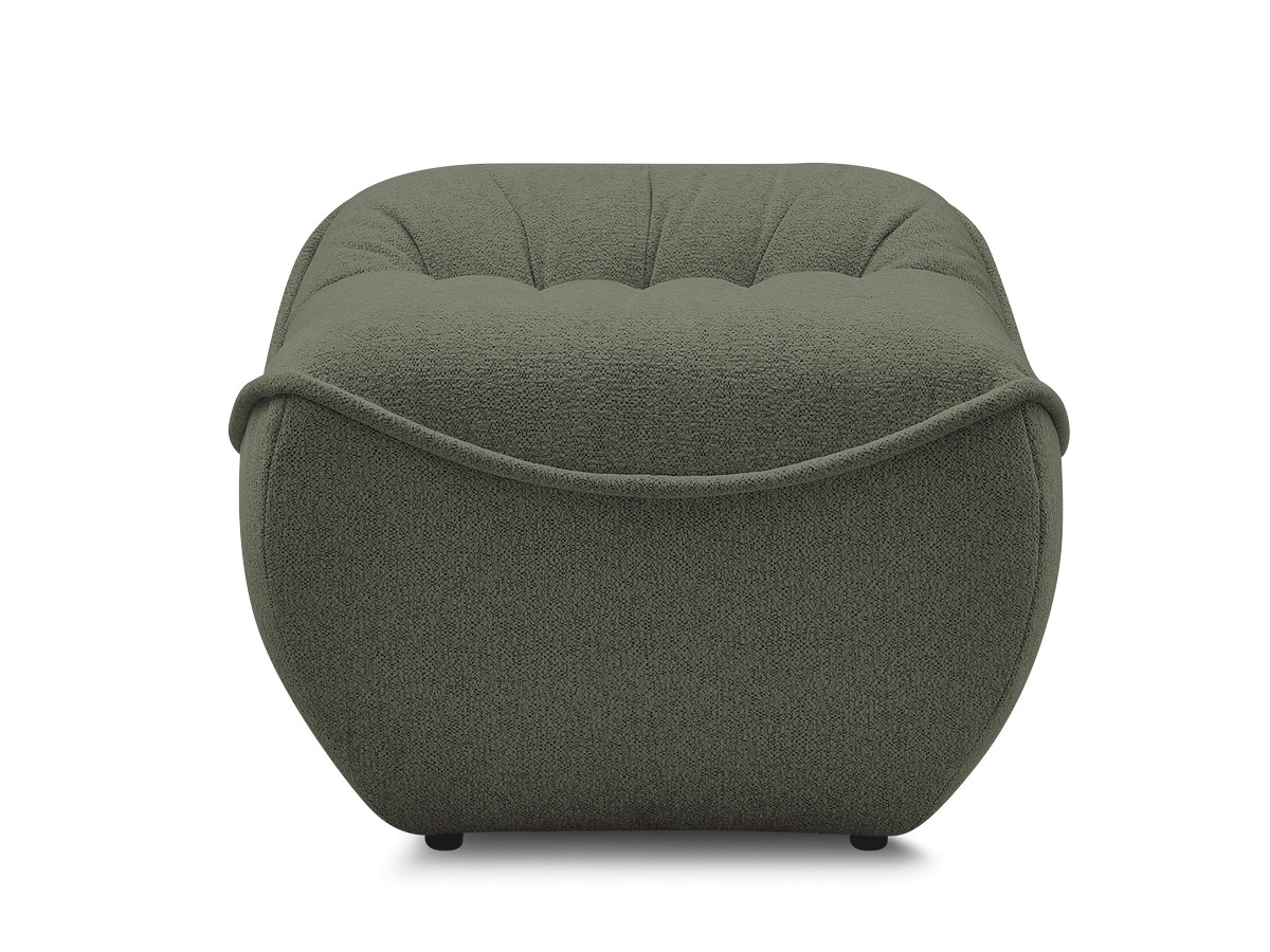 Bobochic Serena Pouf Melange-Stoff Grün