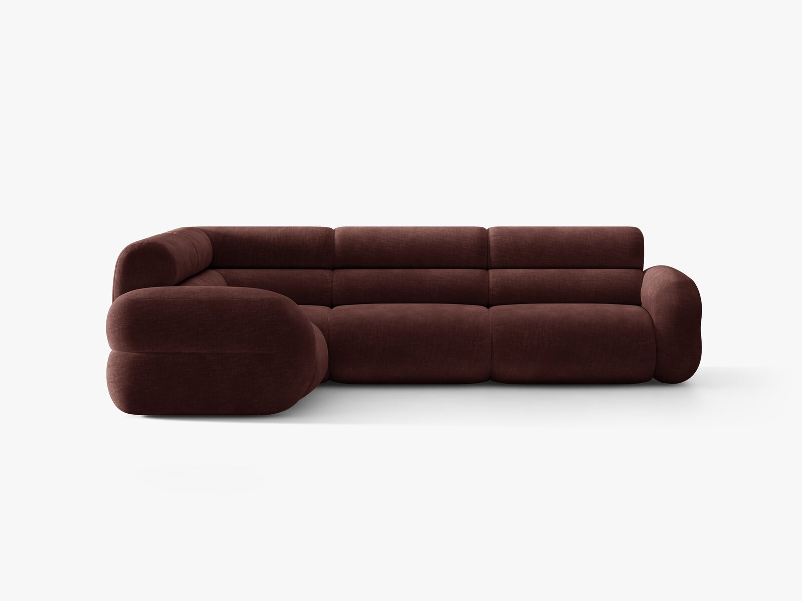 Micadoni Neo Ecksofa 5-Sitzer Rechts Chenille Golden Kirschbaum