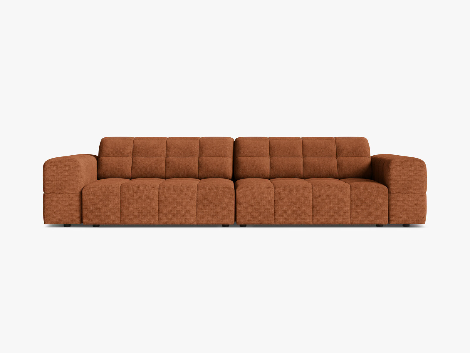 Micadoni Sofa Jennifer 4-Sitzer Chenille Eden Ziegel