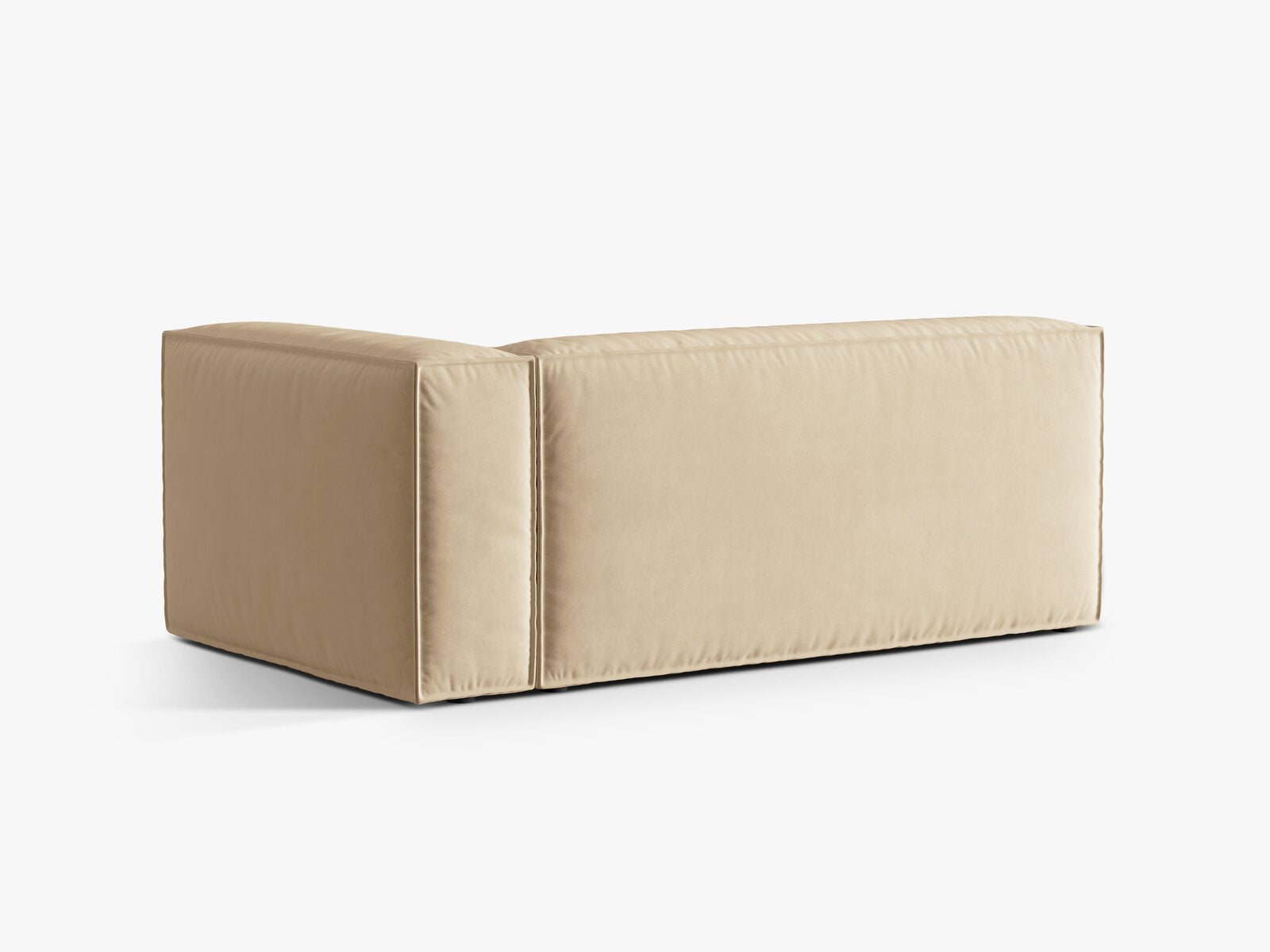 Micadoni Modul Nuria Groß 3-Sitzer Samt Paris Creamy Rechts