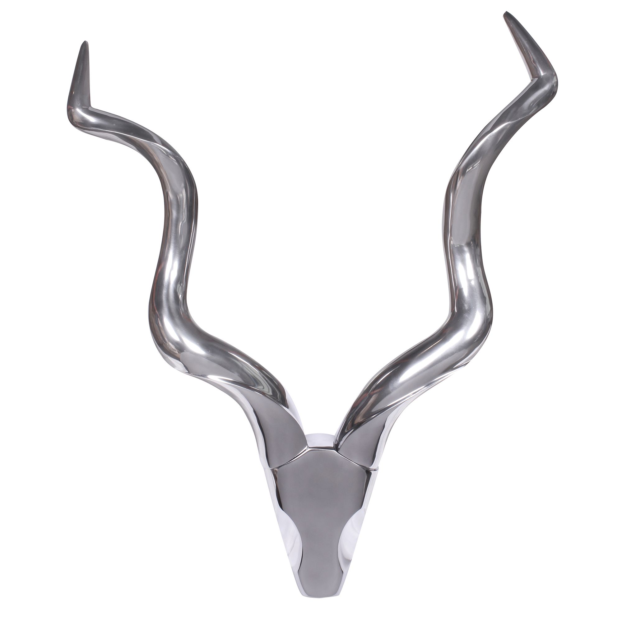 Dekogeweih Elverum Aluminium Silber 80 × 10 × 110 cm