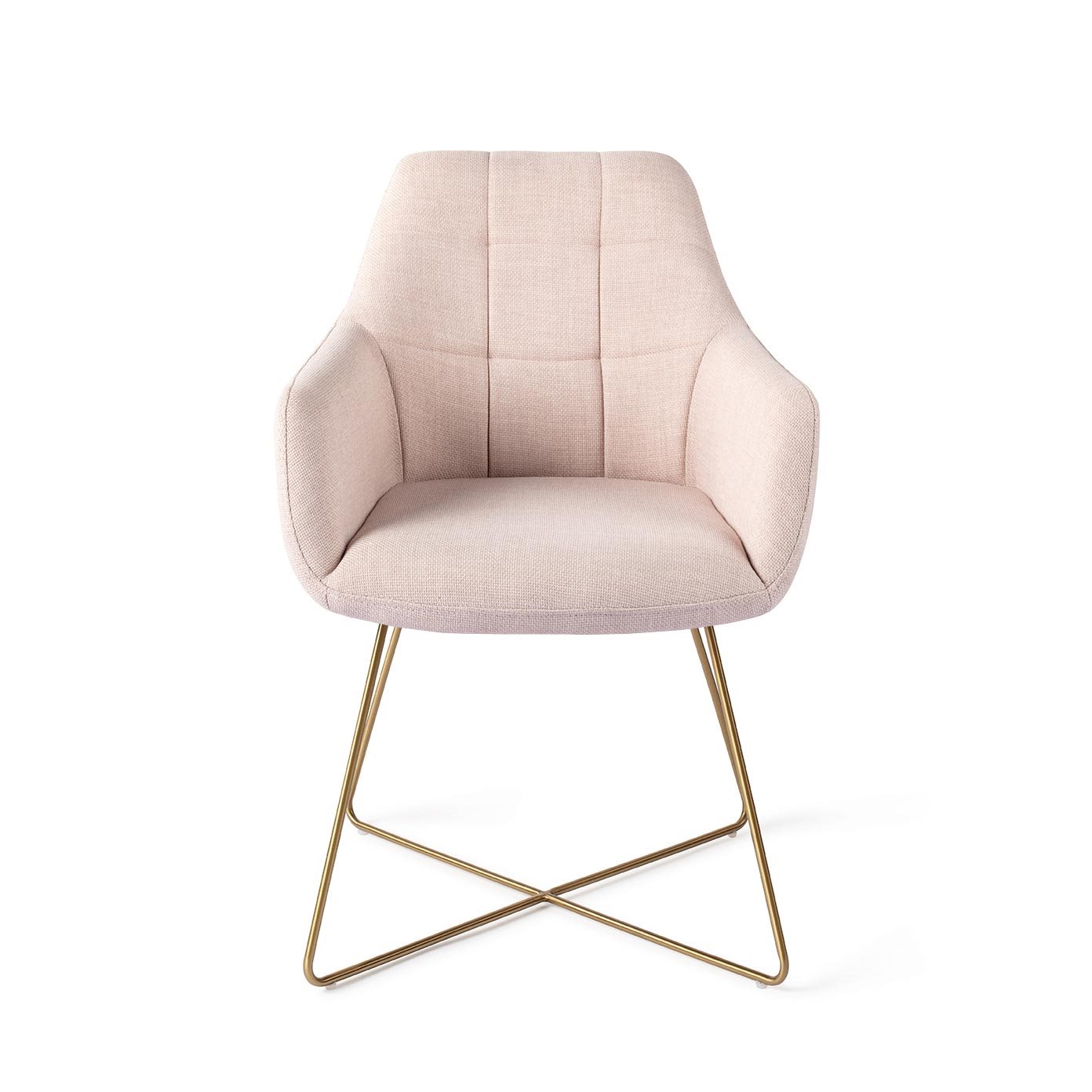 Jesper Home Esszimmerstuhl Noto Petal-Pink Cross Gold moebelfaktor