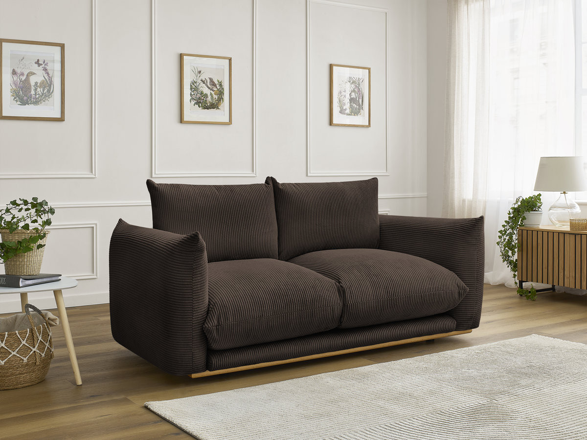 Bobochic Ernest Sofa 2-Sitzer Cordsamt Braun