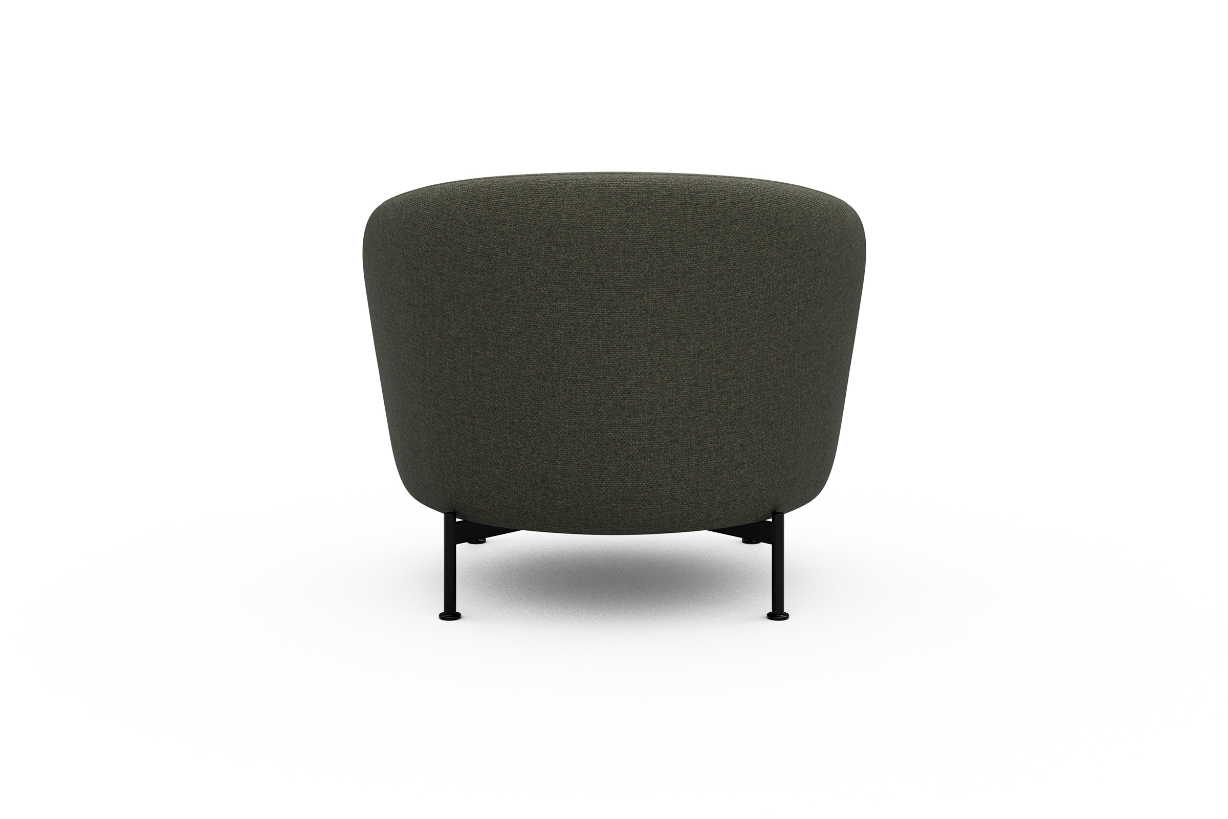 Sessel Ronda X-Metallgestell Schwarz Sama-Winter-Moss