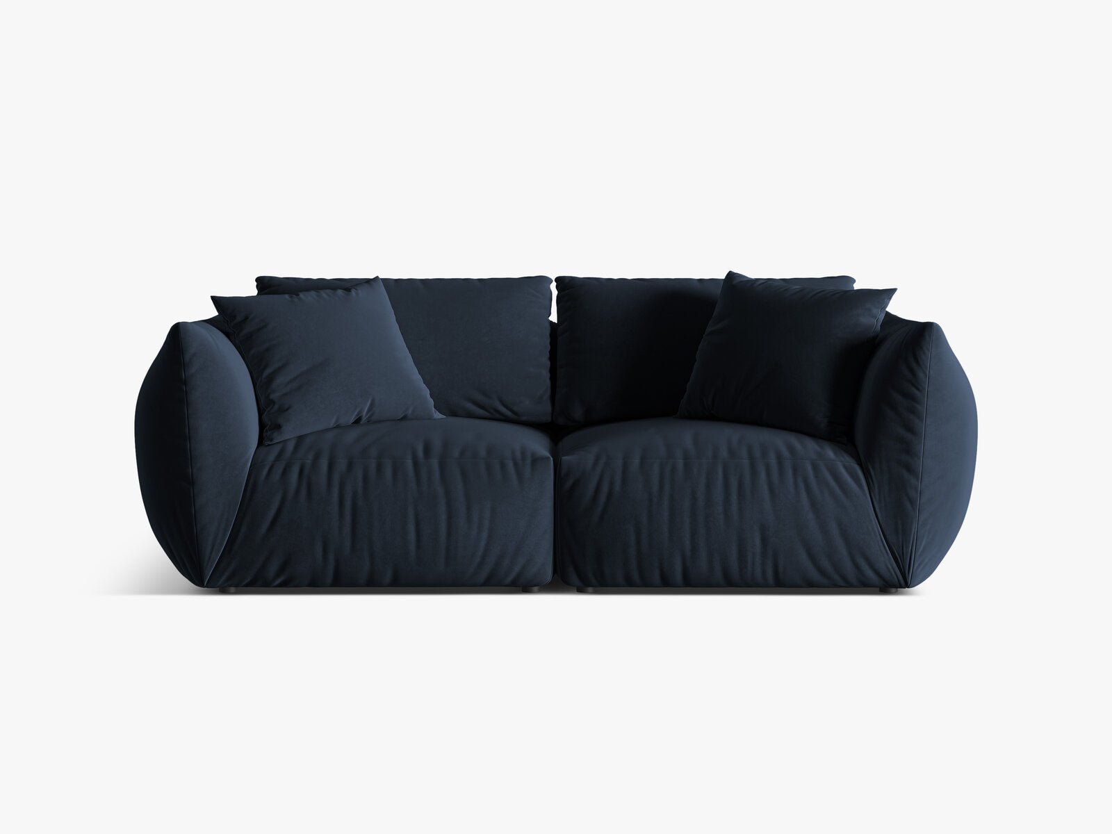 Micadoni Sofa Chris 3-Sitzer Samt Königsblau