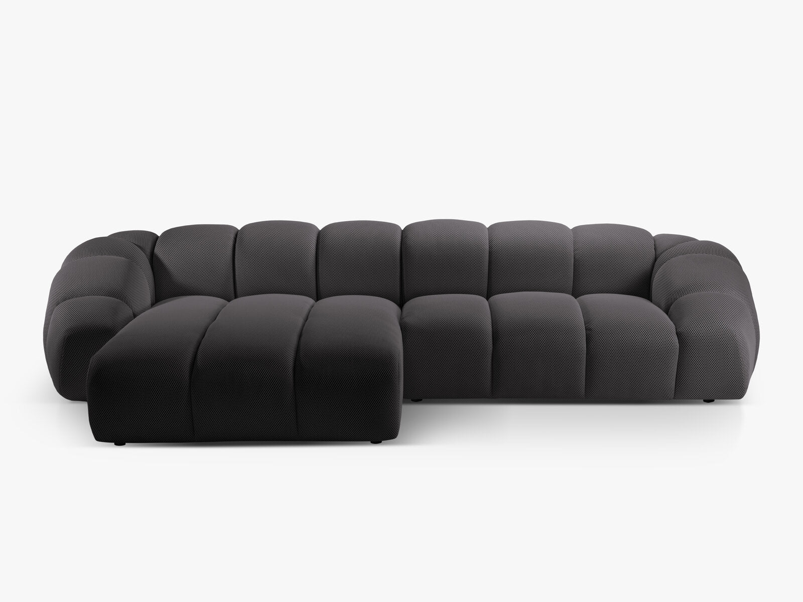 Micadoni Ecksofa Diana 4-Sitzer Links 3D-Stoff Espresso