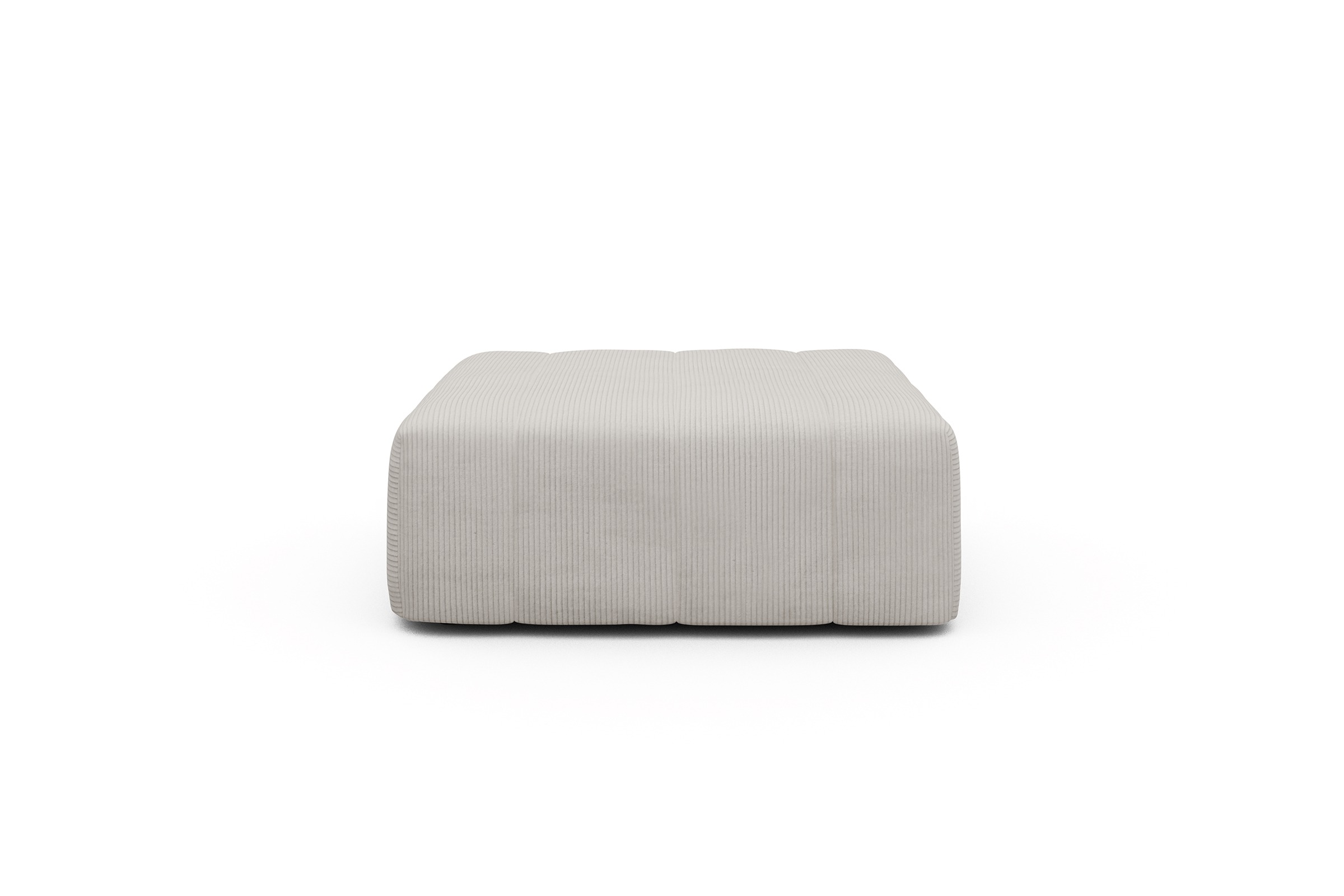 Sitzhocker Hugo Ottomane Corduroy-Ivory