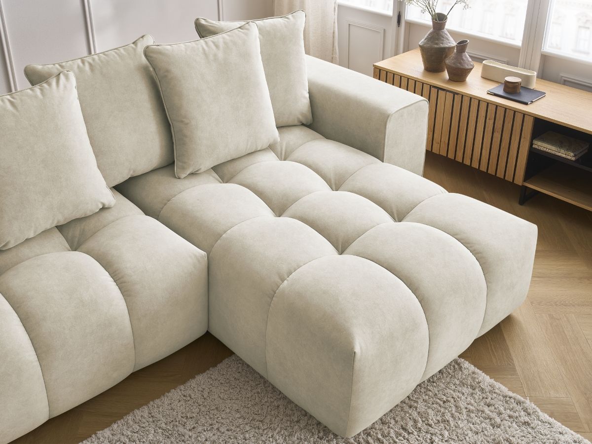 Bobochic Mont-blanc Wohnlandschaft Samt Beige