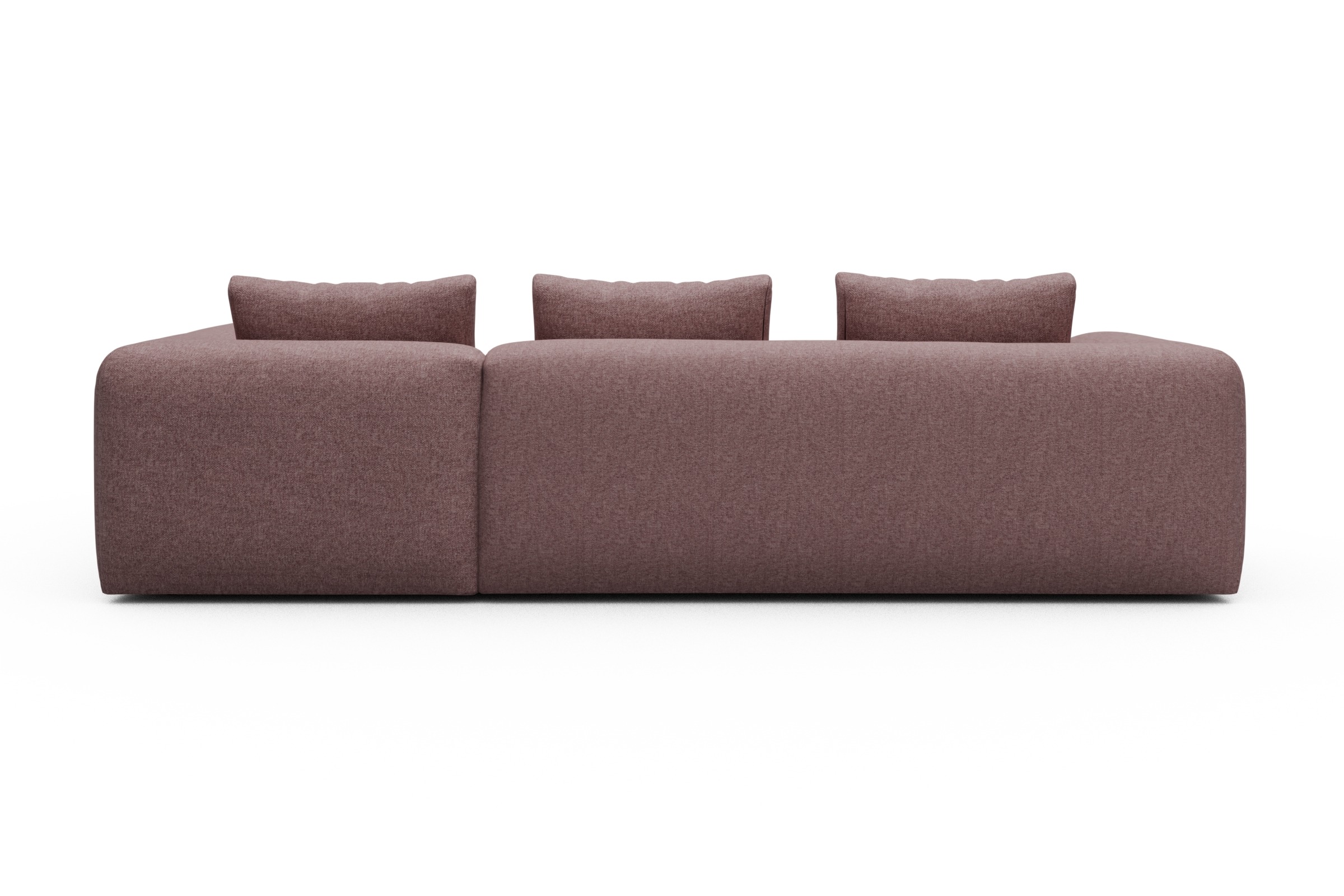 Ecksofa Fred 2x 2,5-Sitzer rechts offen Sama-Flamingo