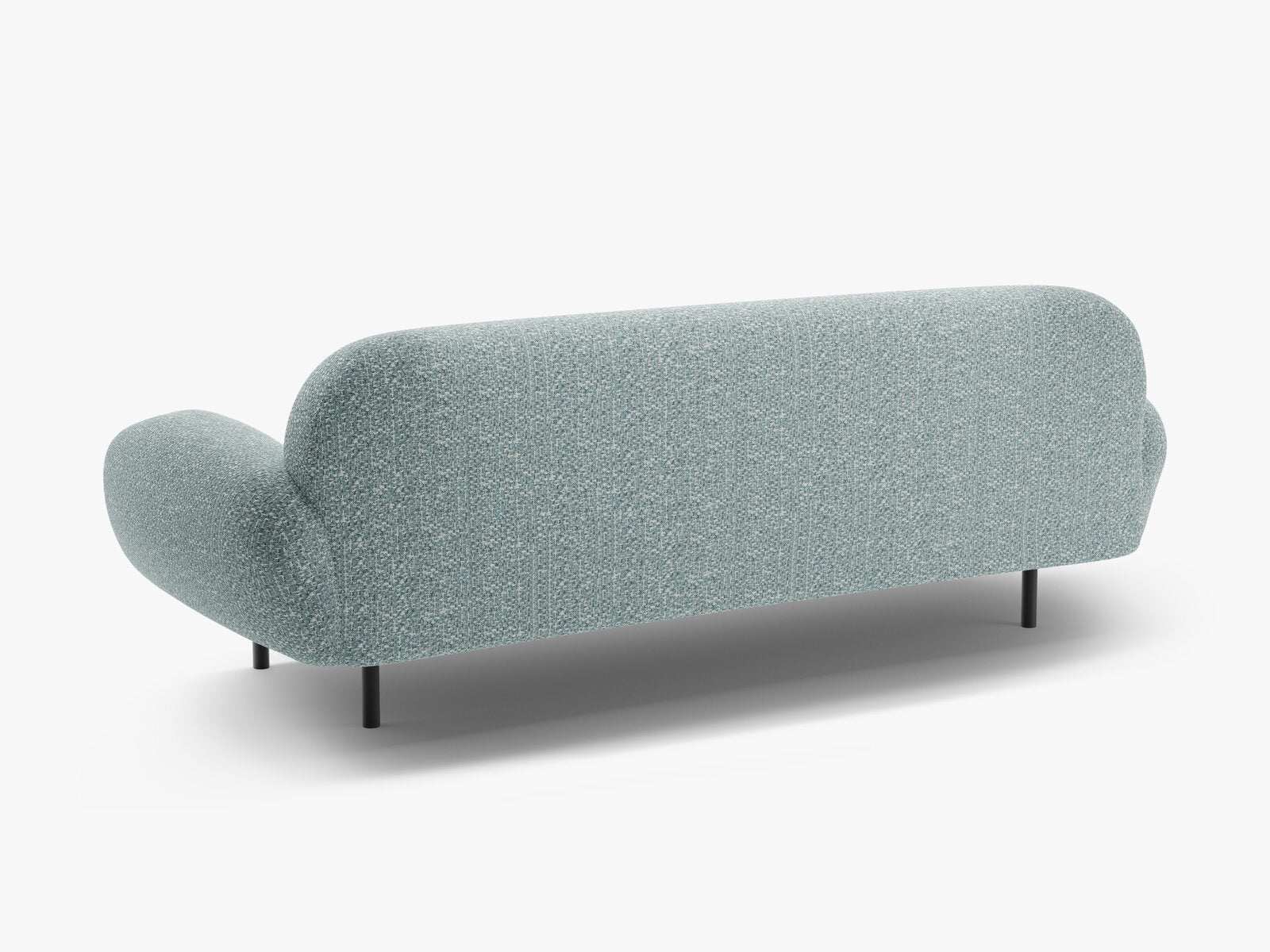 Micadoni Sofa Poppy 3-Sitzer Chenille Silencio Gedämpftes Blau