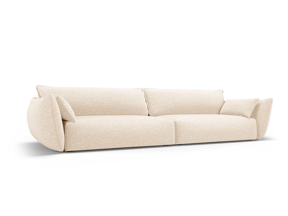 Cosmopolitan Design Sofa Matera 4-Sitzer Chenille Eden Helles Beige