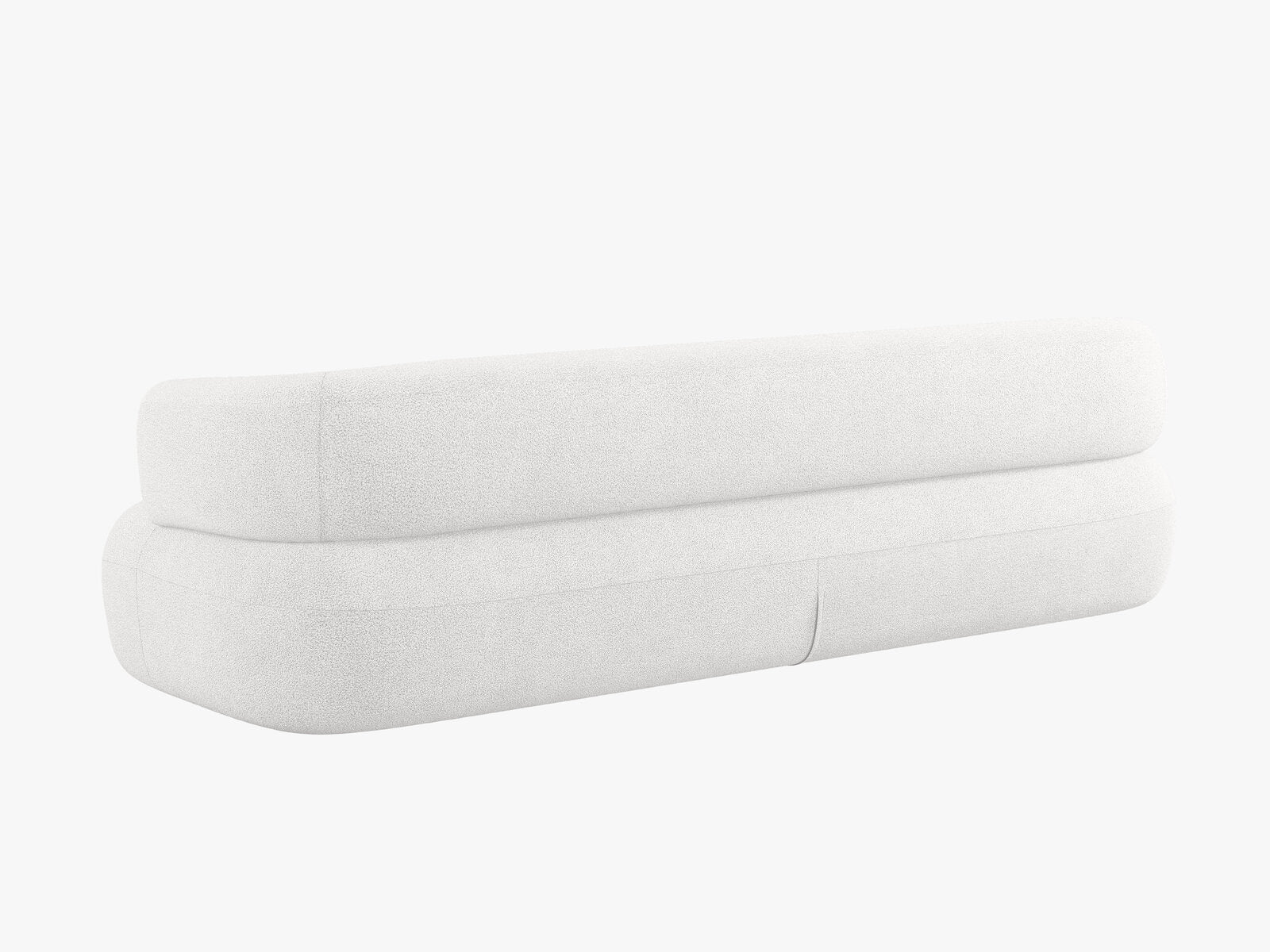 Micadoni Sofa Jenny 4-Sitzer Boucle Now or Never Elfenbein