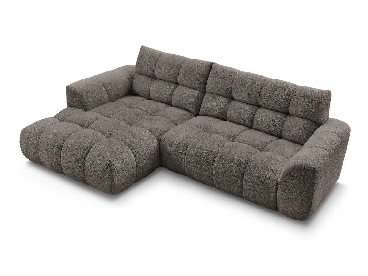 Bobochic Jaya Ecksofa Chenille Taupe Ecke links
