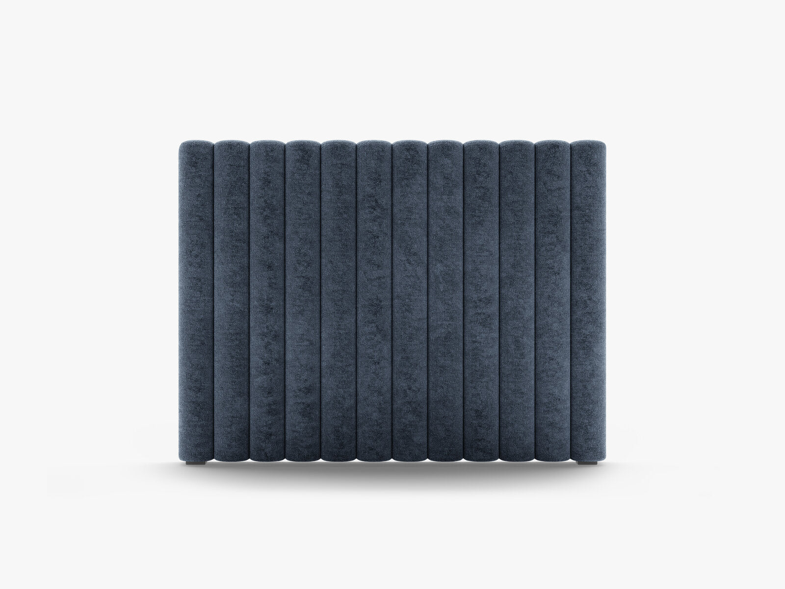 Micadoni Mistero Samtiger Kopfteil 80 cm Chenille Perfect Harmony Dunkelblau 120x95