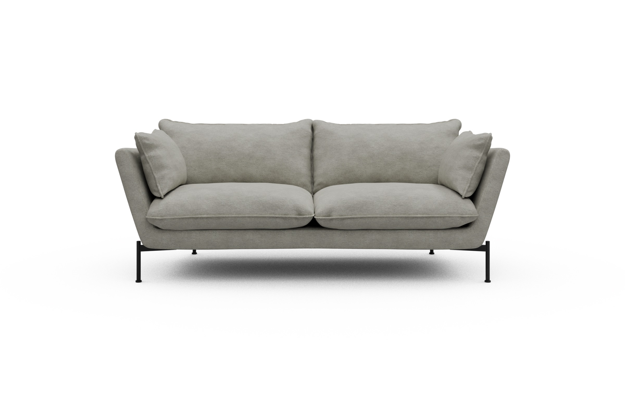 Skandi Home Sofa Anton PREMIUM 2-Sitzer Carreno-Moon-Stone-White moebelfaktor