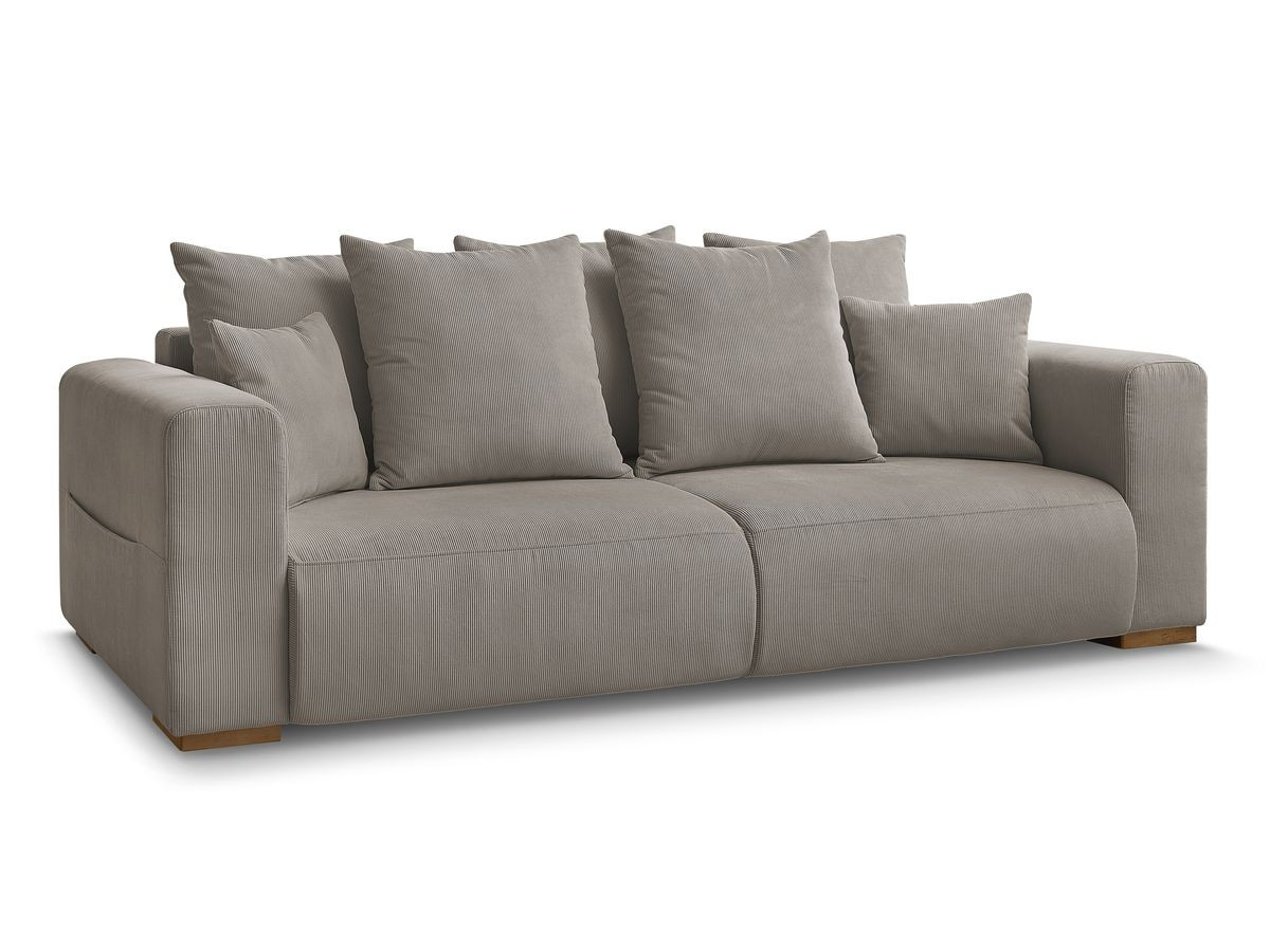 Bobochic Sidonie Sofa 3-Sitzer Cordsamt Taupe