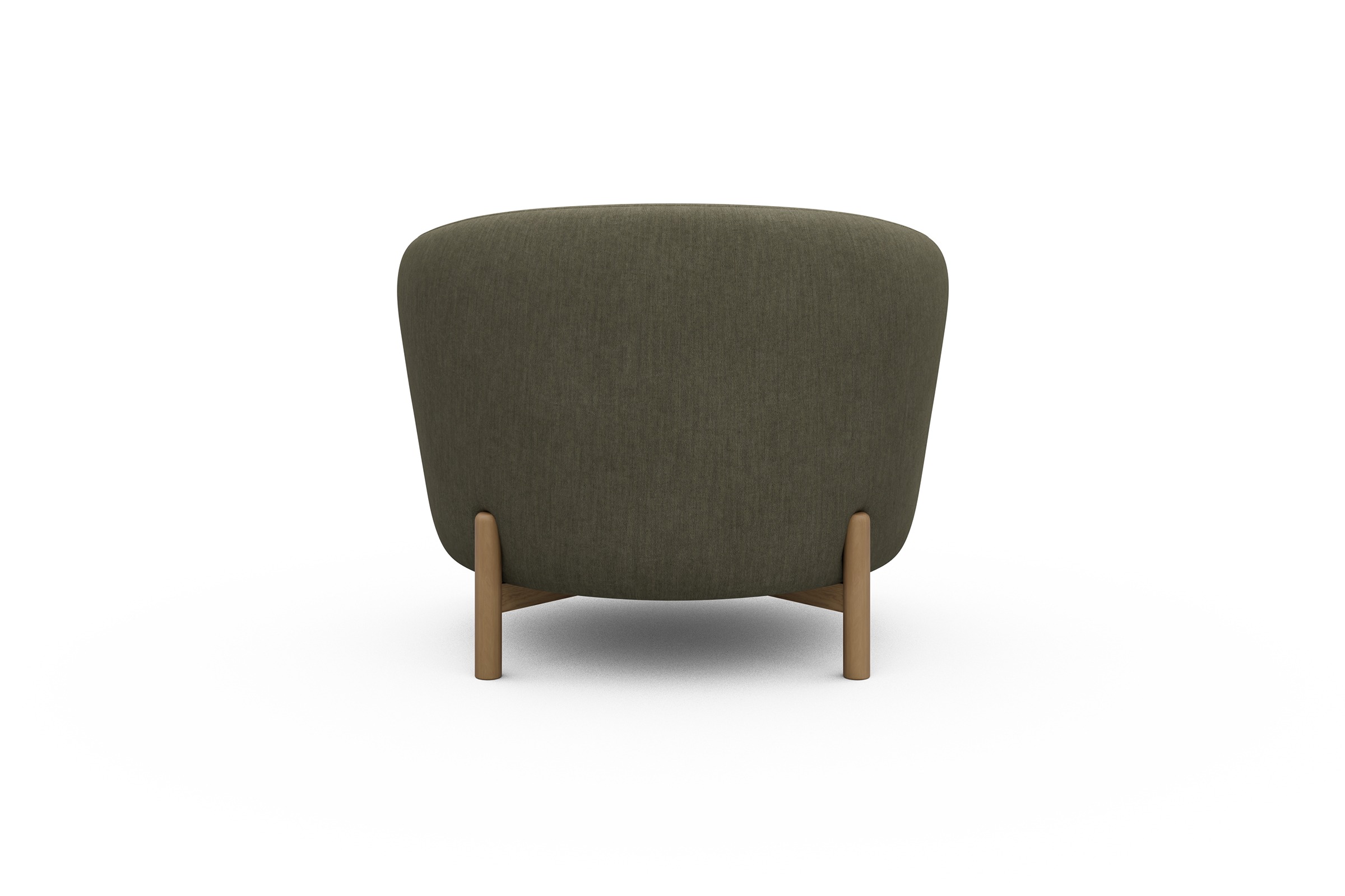 Sessel Ronda Holzbeine Eiche Natur Vivus-Dusty-Olive