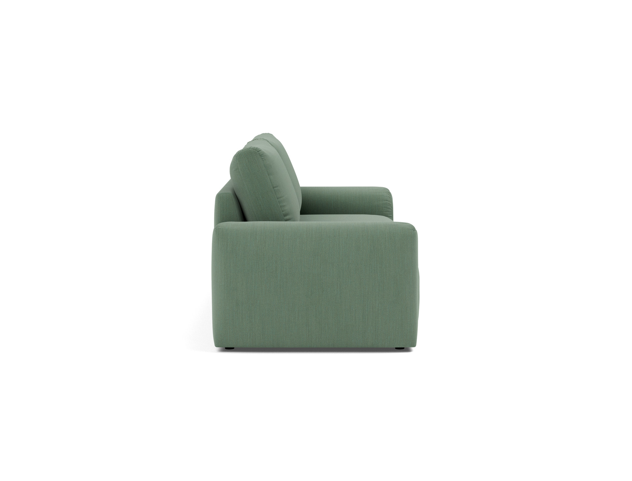 Schlafsofa Norum mit Chunky-Armlehnen Flachgewebe Elegance 518-Green