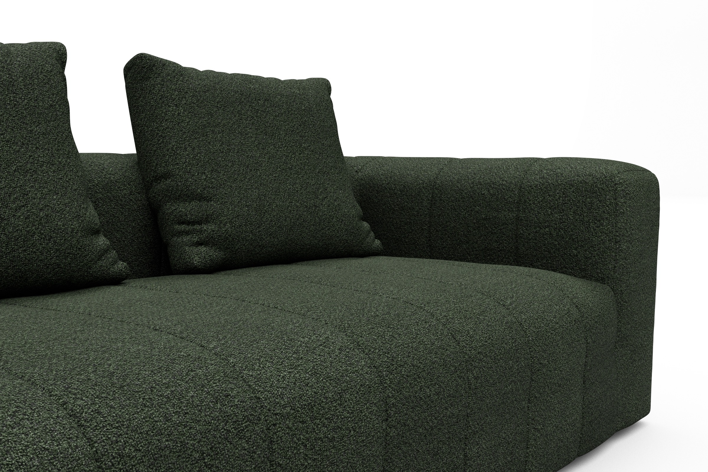 Sofa Hugo 3-Sitzer Vanora-Deep-Green